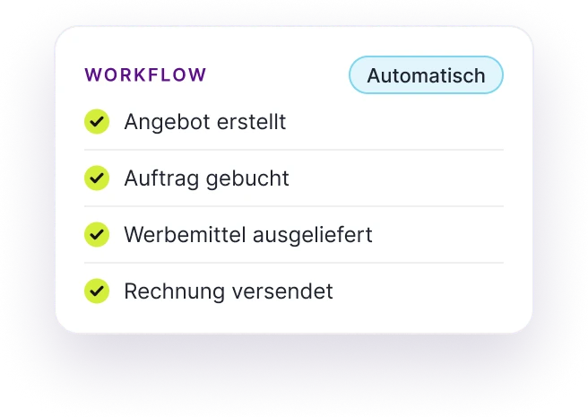Automatisierter Workflow vom Angebot bis zur Rechnung in der adconsole