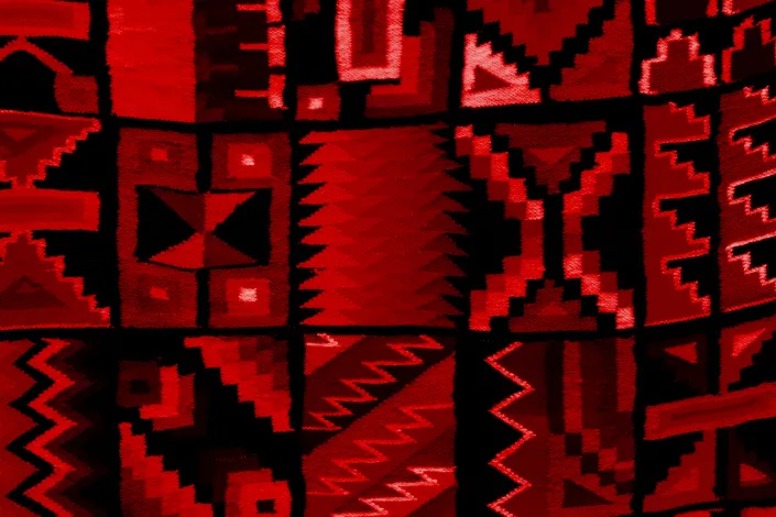 A Peruvian tapestry which represents the power of using images well and your own initiative to create them