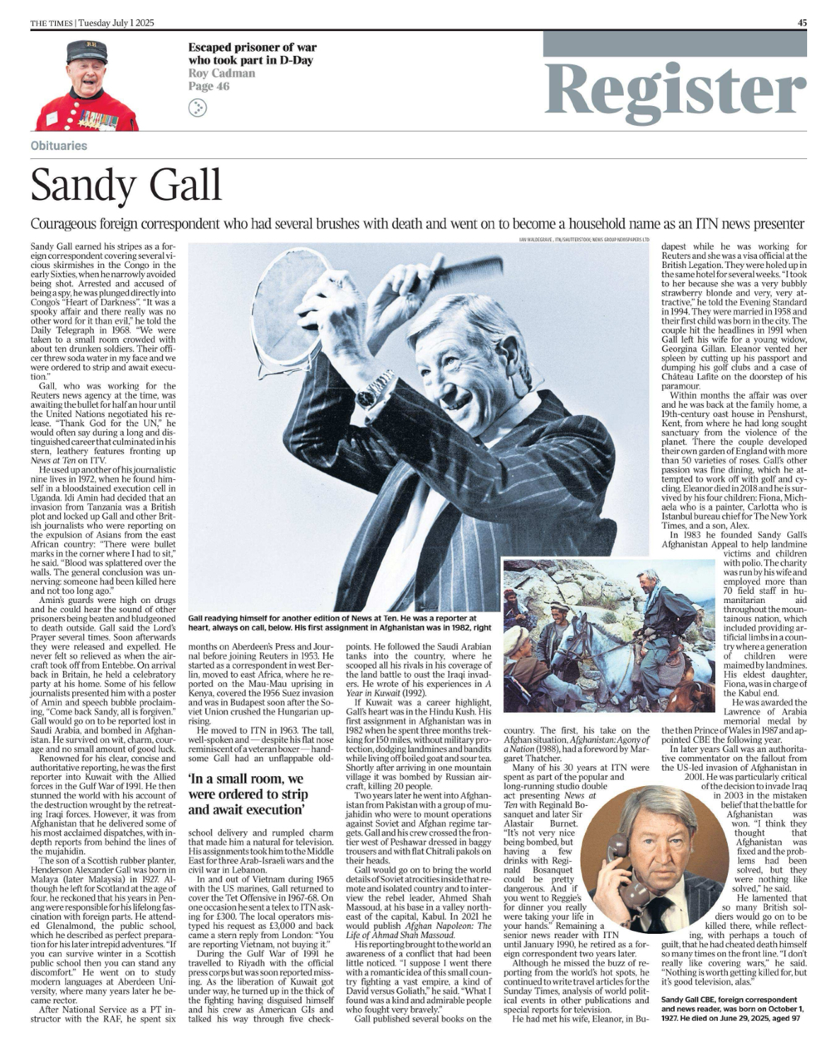 RIP Sandy Gall