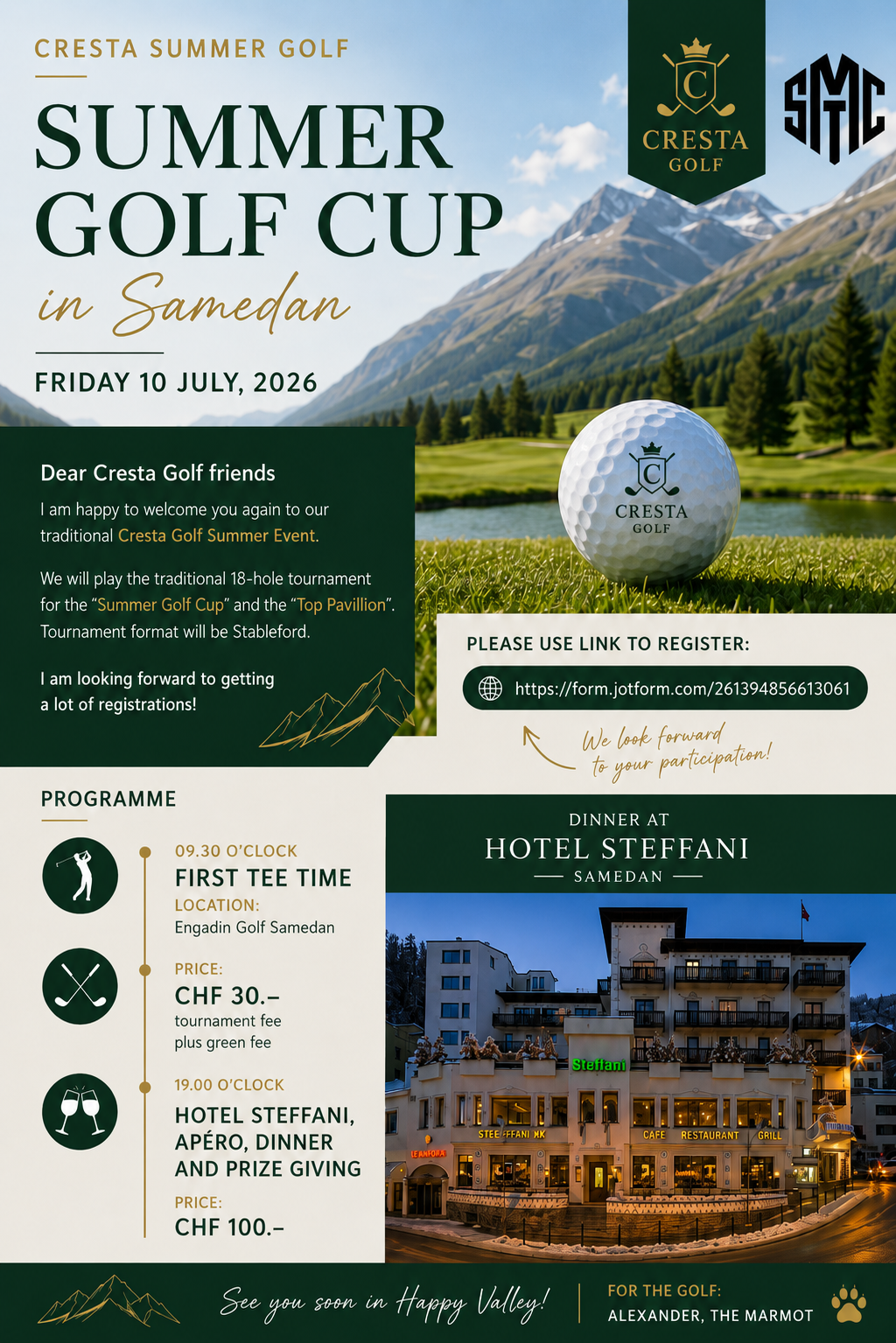 Bomber Skis & Final call for St Moritz Summer Events 