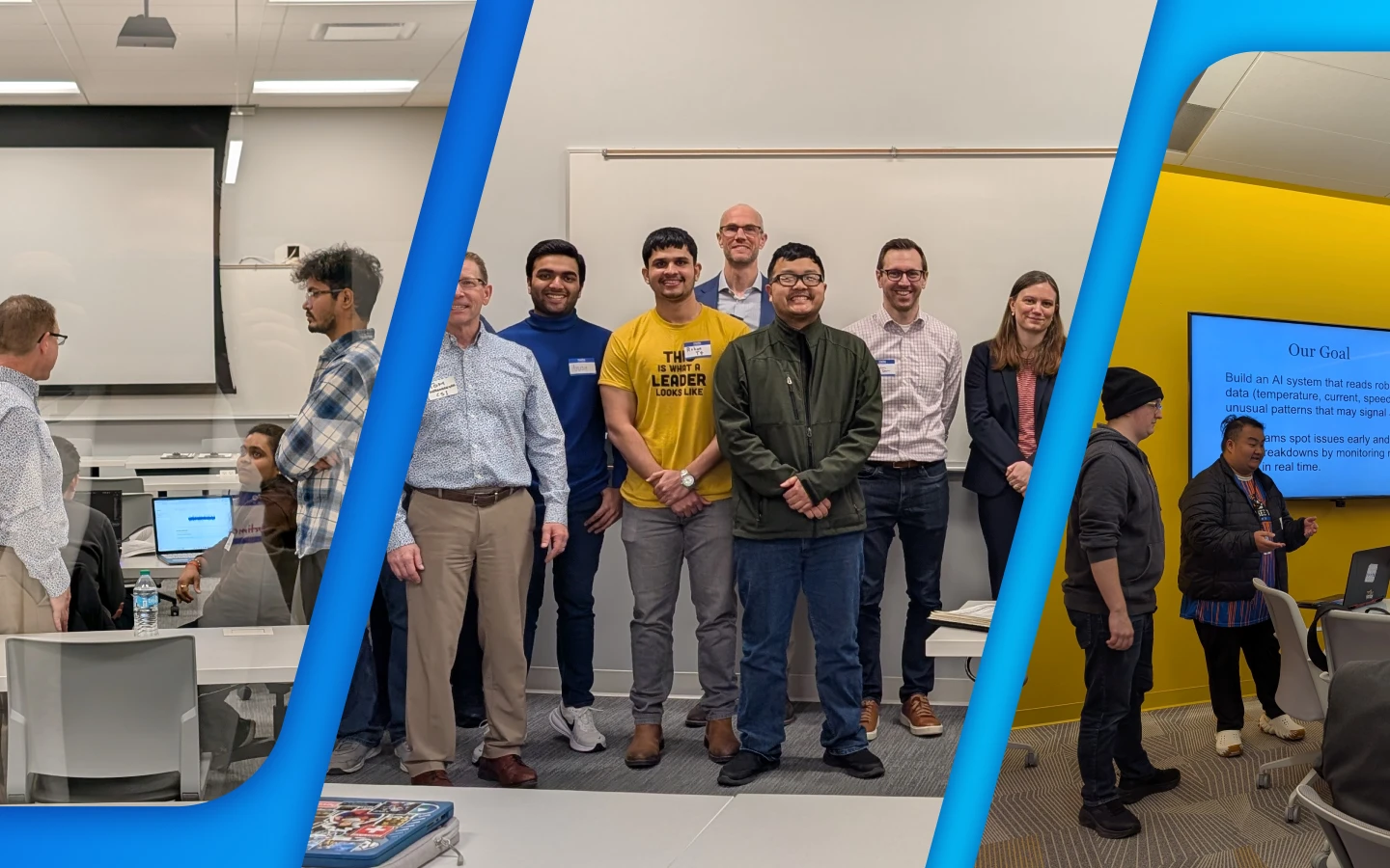 Group of people working at Milwakee Hackathon