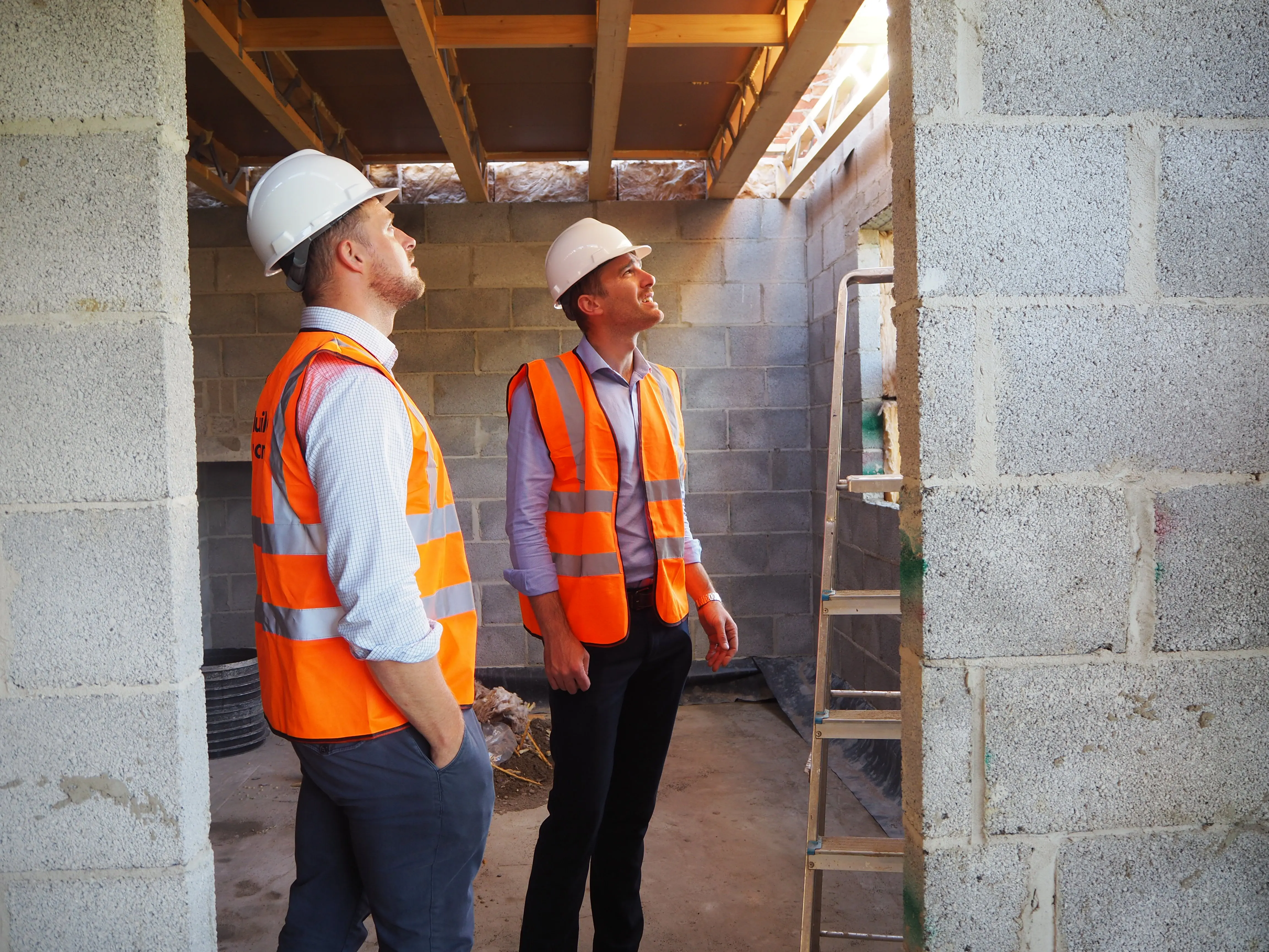 New build commercial offices under construction in Saxilby, Lincolnshire
