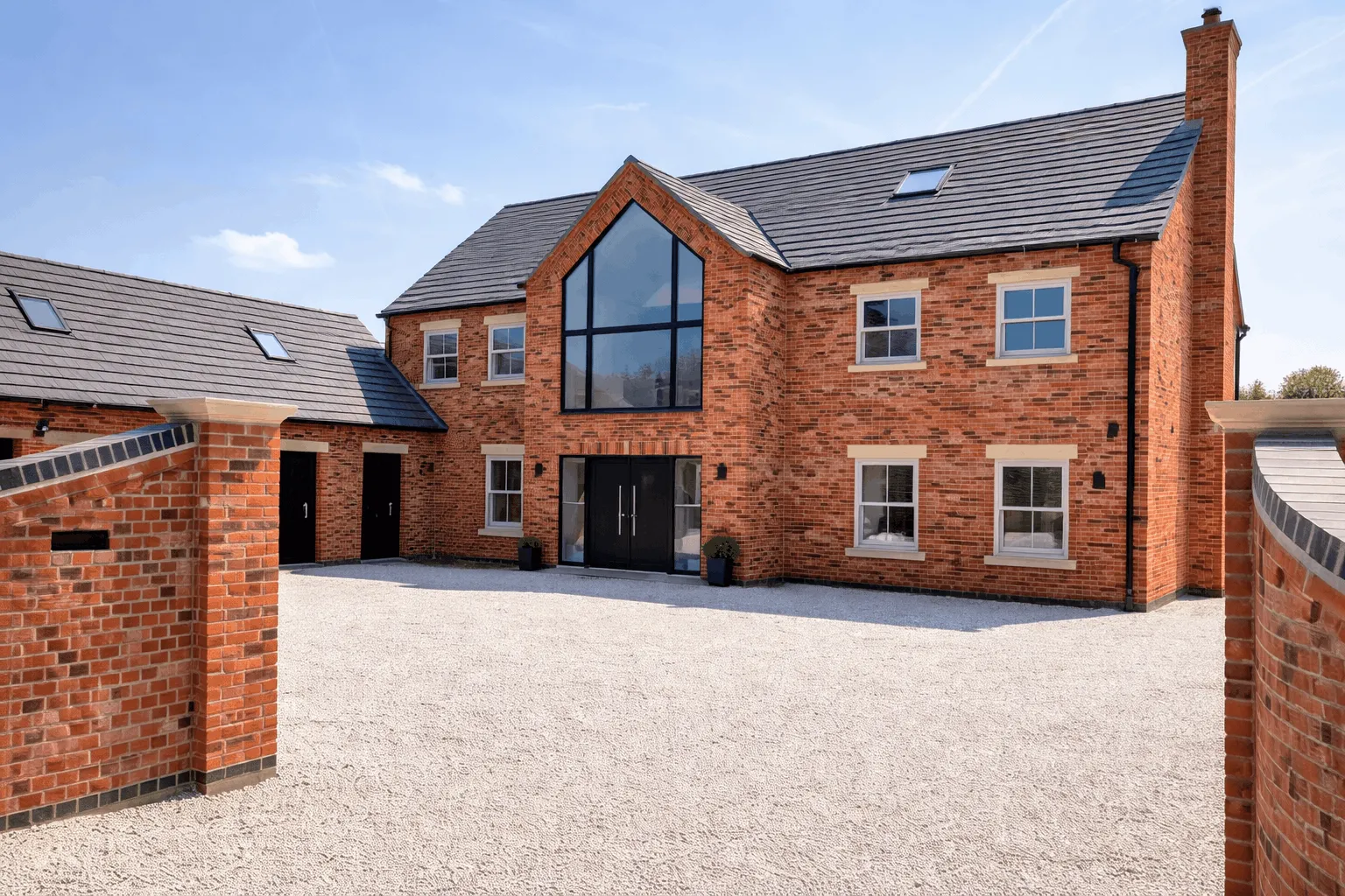 Bespoke luxury self-build home exterior in Scotton, Lincolnshire
