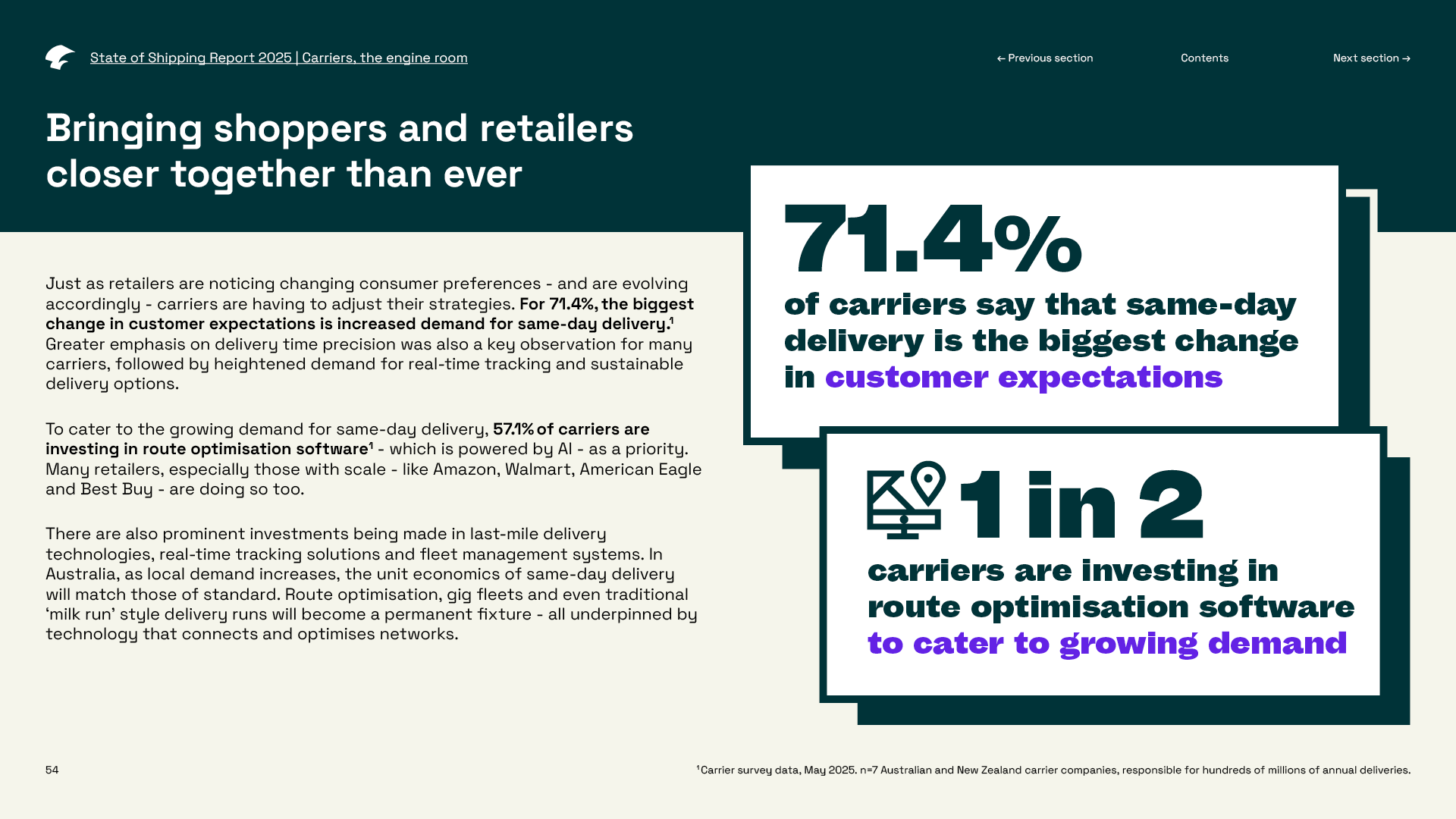 Amer Sports, your delivery experience should match your premium brand experience