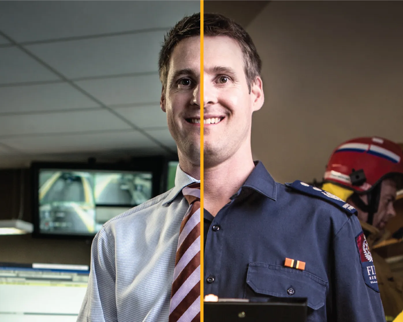 The split portraits were an impactful way to demonstrate the ability to accomodate volunteering into your everyday life.