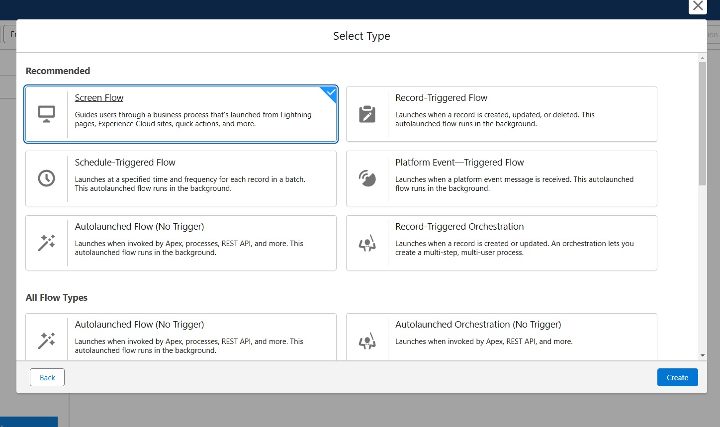 Step 3: Select Flow Type
