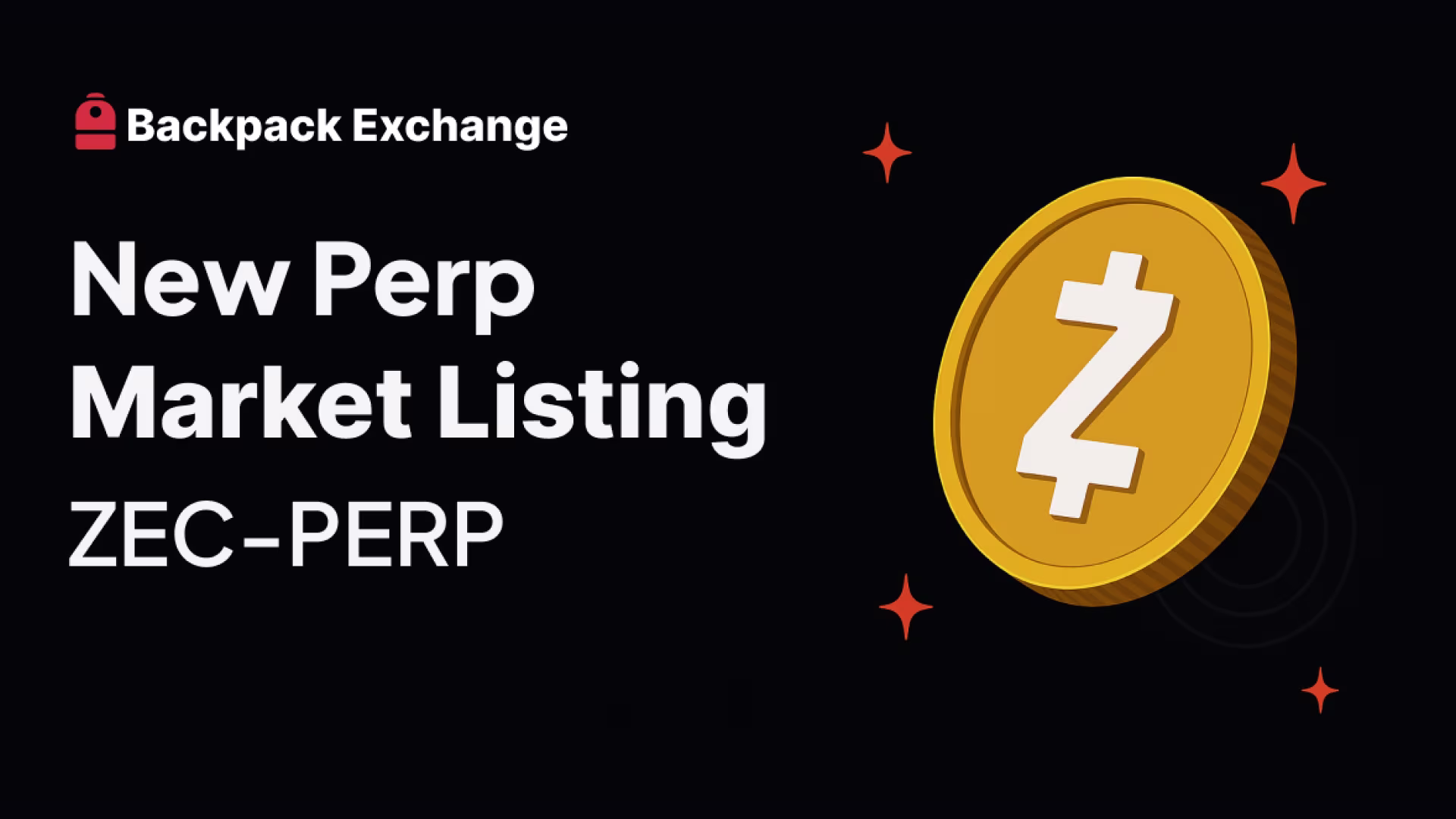 ZCash (ZEC) Perp Now Live on Backpack Exchange. Trade Perps & Earn Points Now