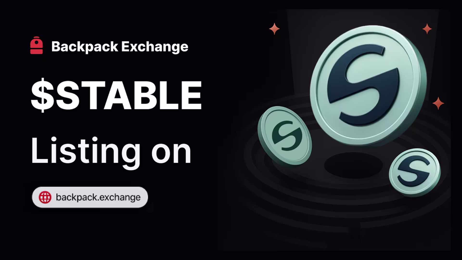 Backpack Exchange Lists STABLE at TGE