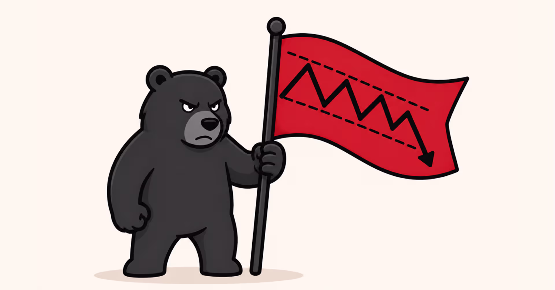 什么是看跌旗形？识别方法与做空交易完整指南