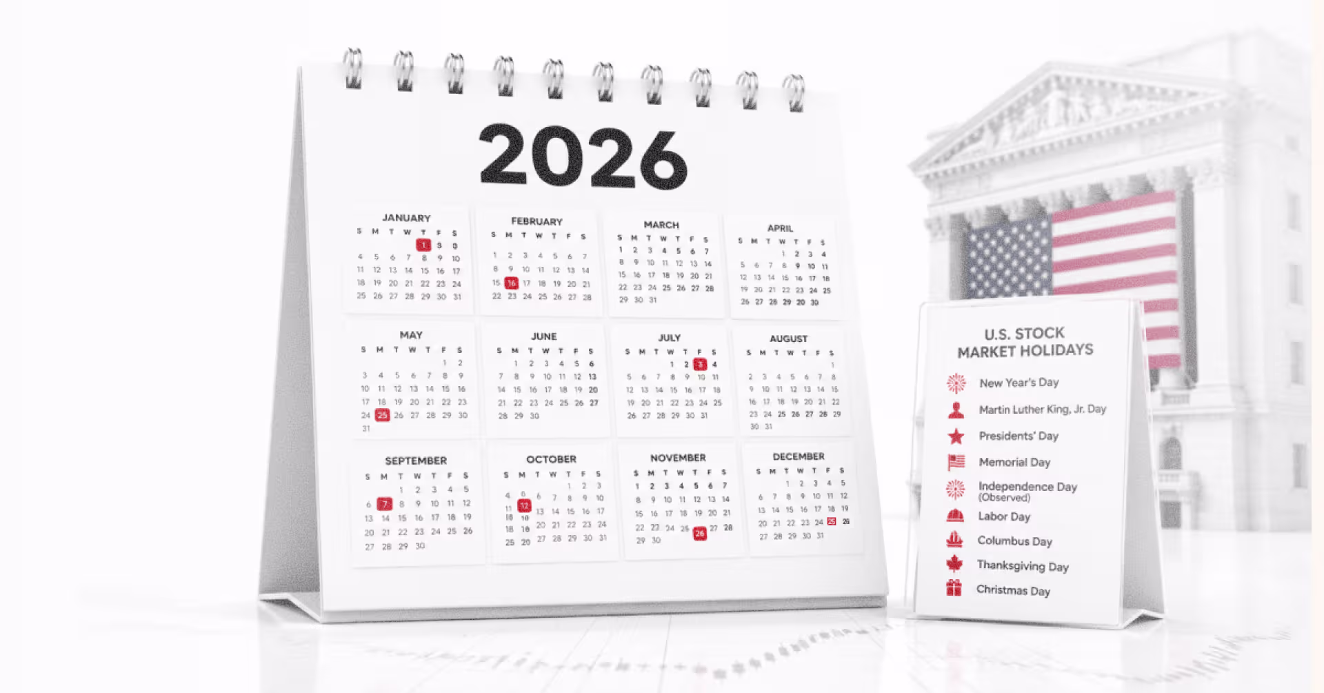 U.S. Stock Market Holidays 2026: NYSE and Nasdaq Schedule