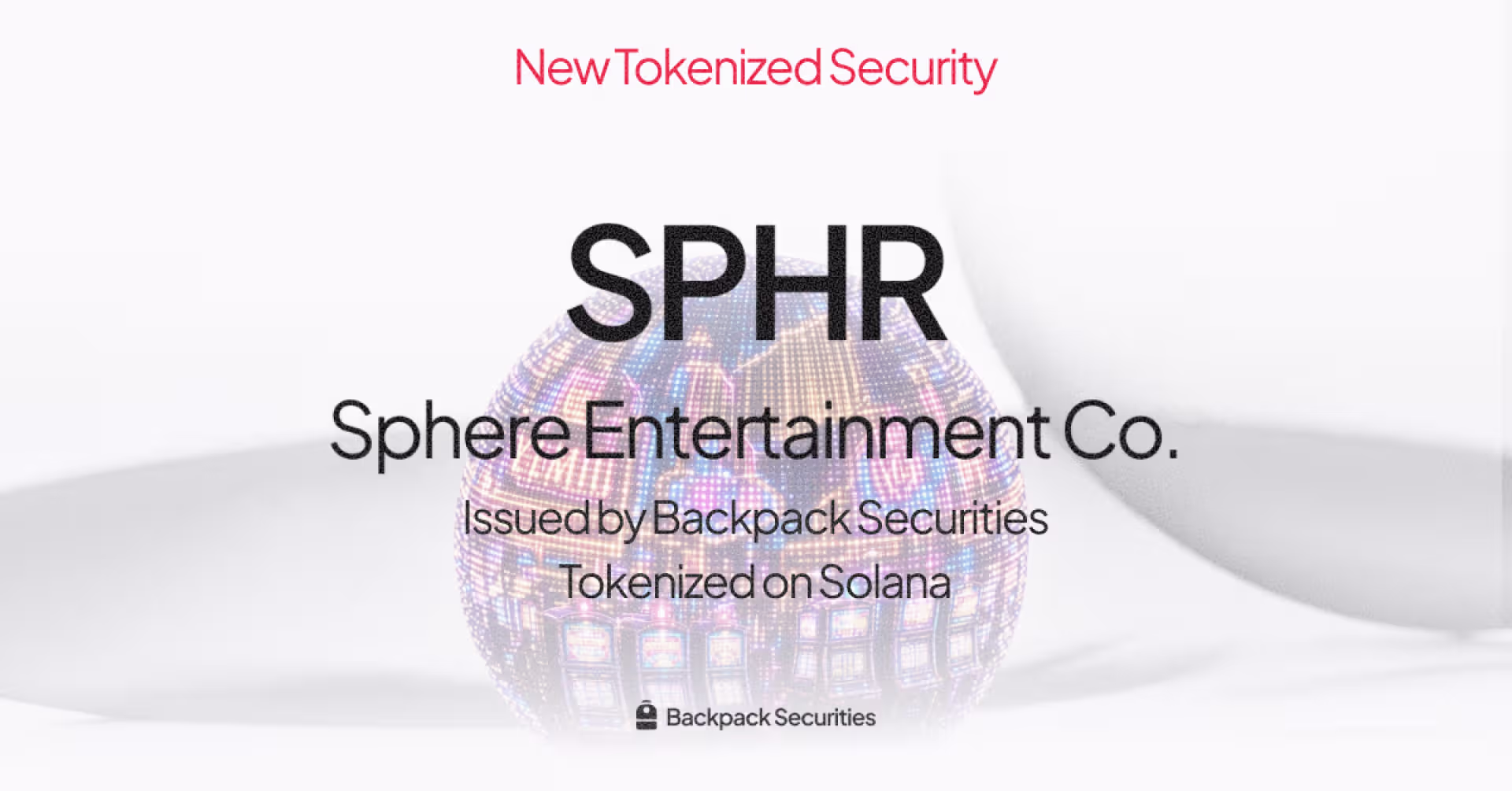 Tokenized Sphere Entertainment ($SPHR) Now Available on Solana