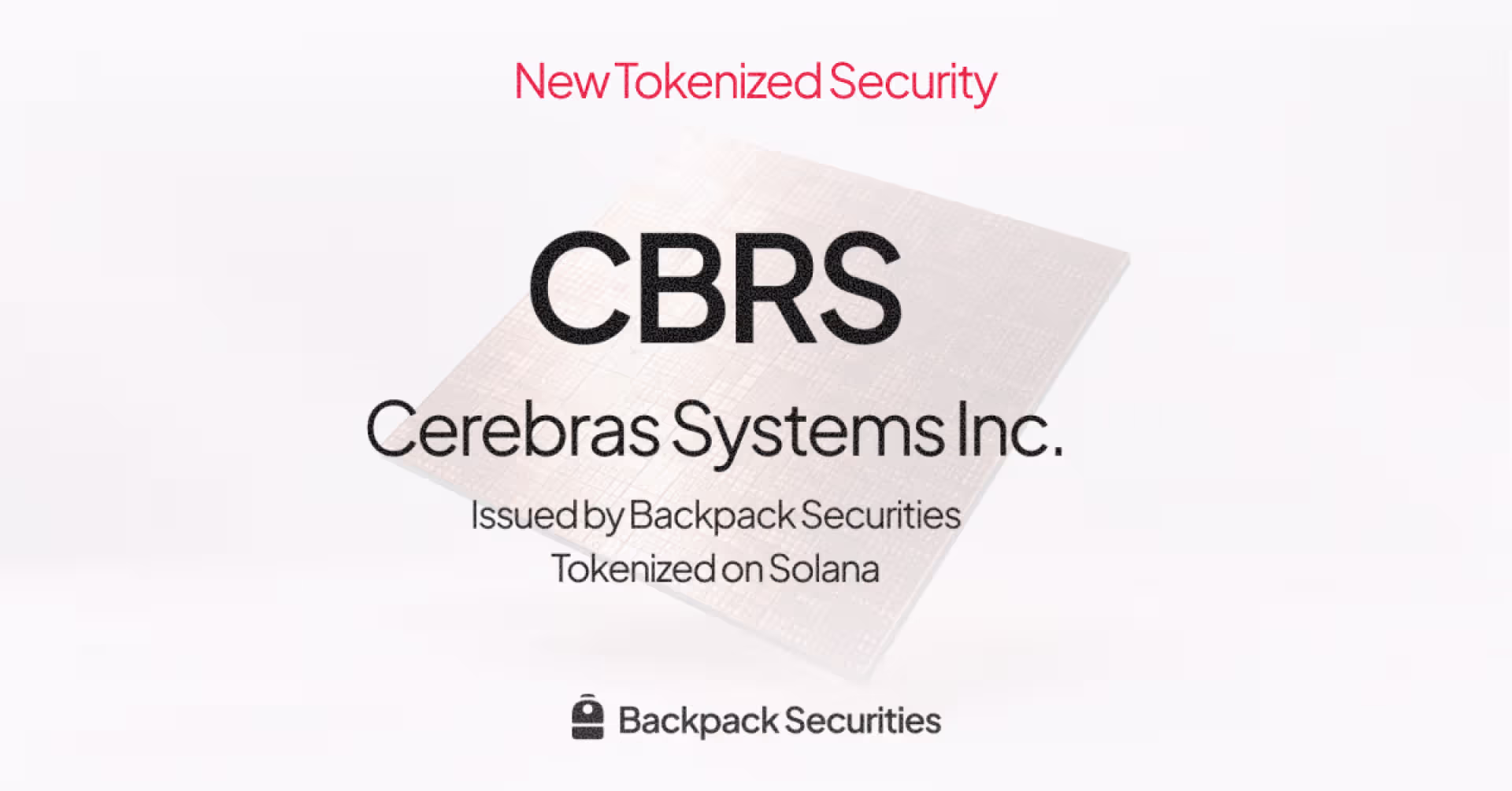 Tokenized Cerebras ($CBRS) Now Available on Solana
