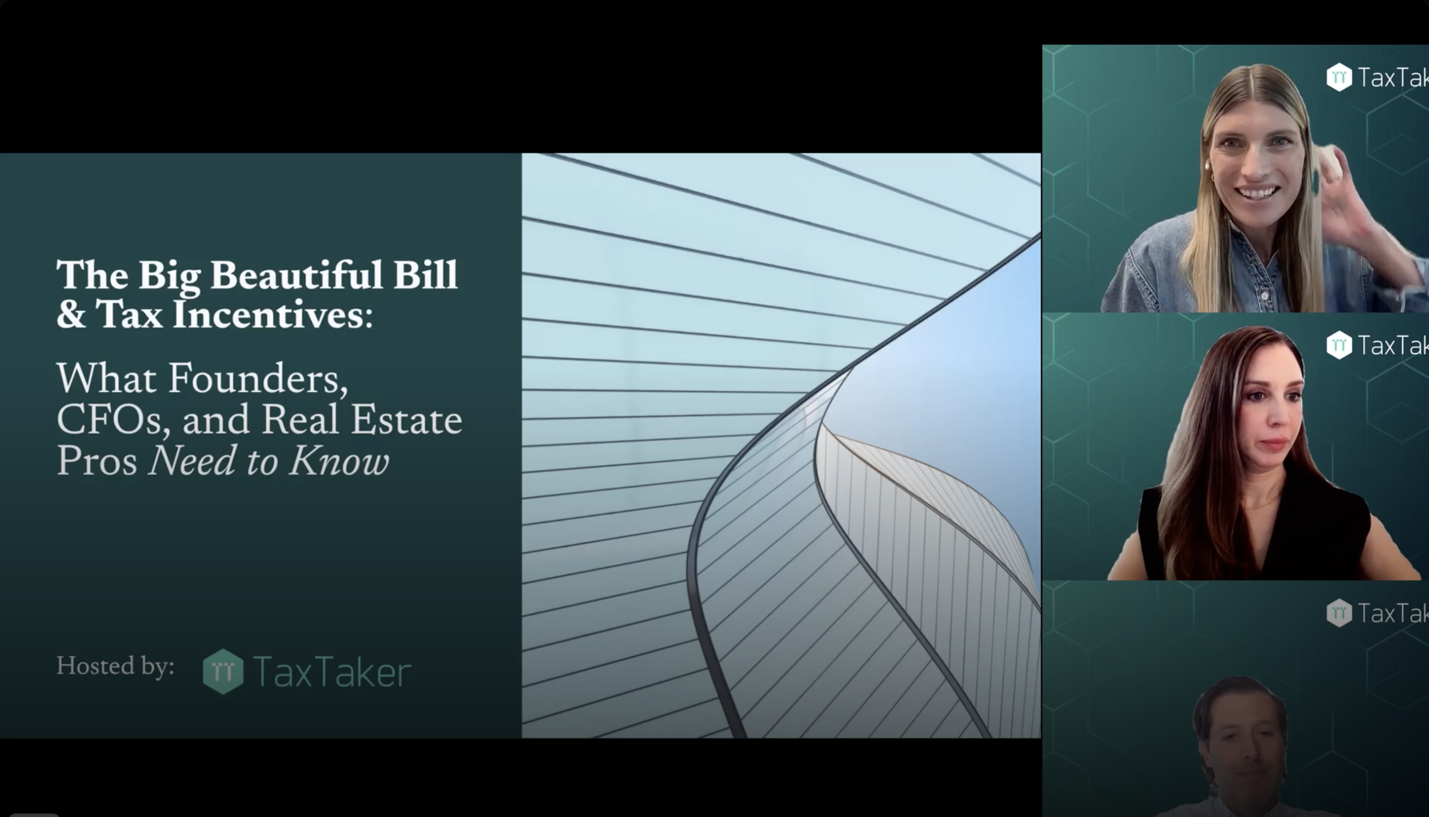 Webinar Recording: The Big Beautiful Bill & Tax Credits, What Founders, CFOs, and Real Estate Pros Need to Know