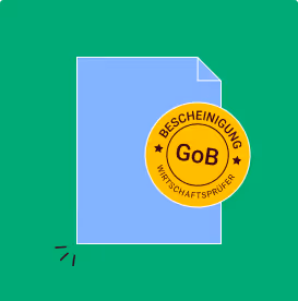 Dokument mit Gob Bescheinigung