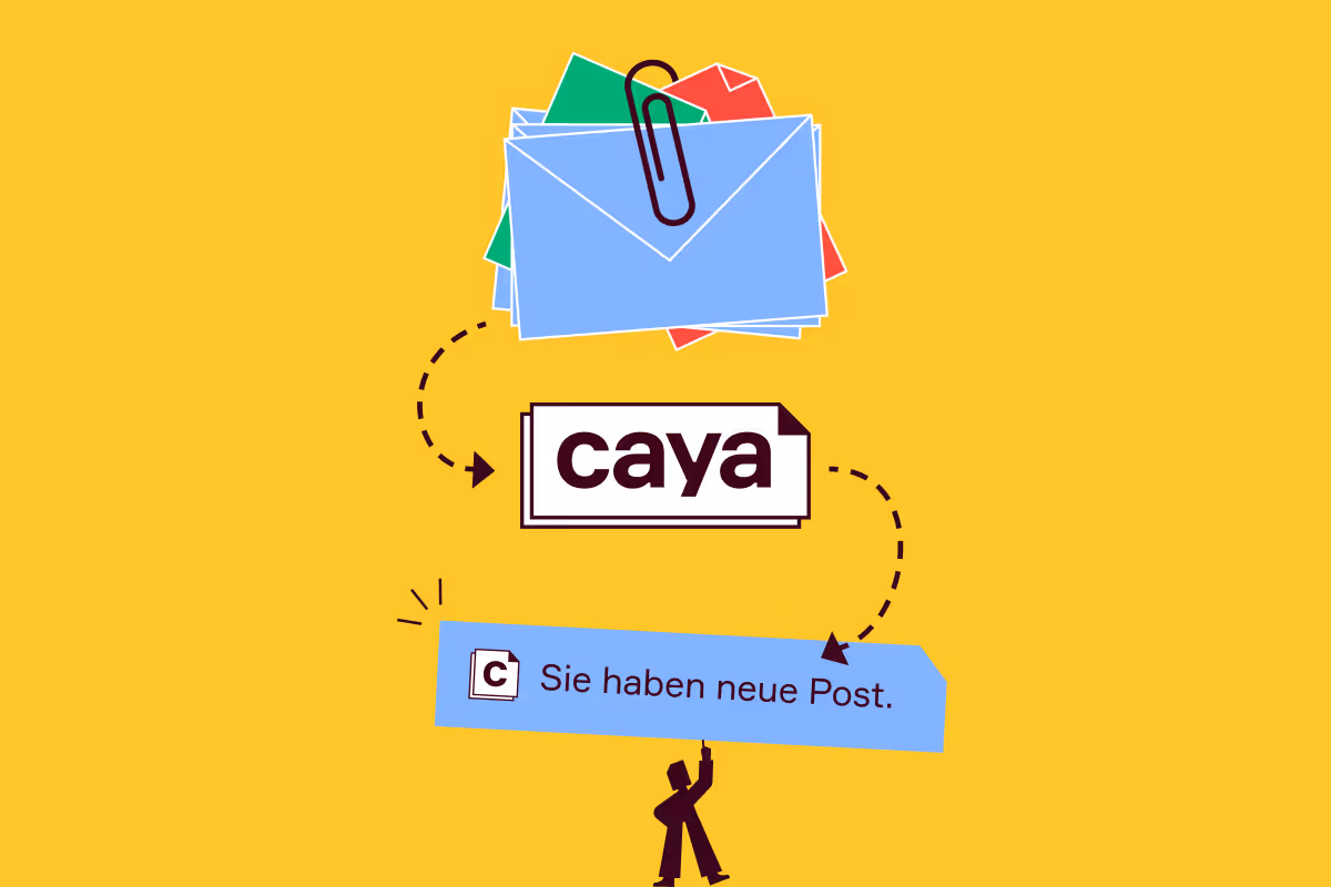 Dokumente landen in Caya und eine neue Notification kommt auf