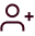 icon von profil mit einem plus