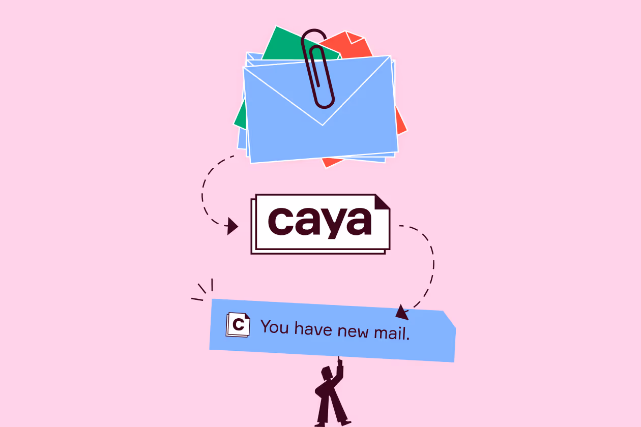 Dokumente landen in Caya und eine neue Notification kommt auf