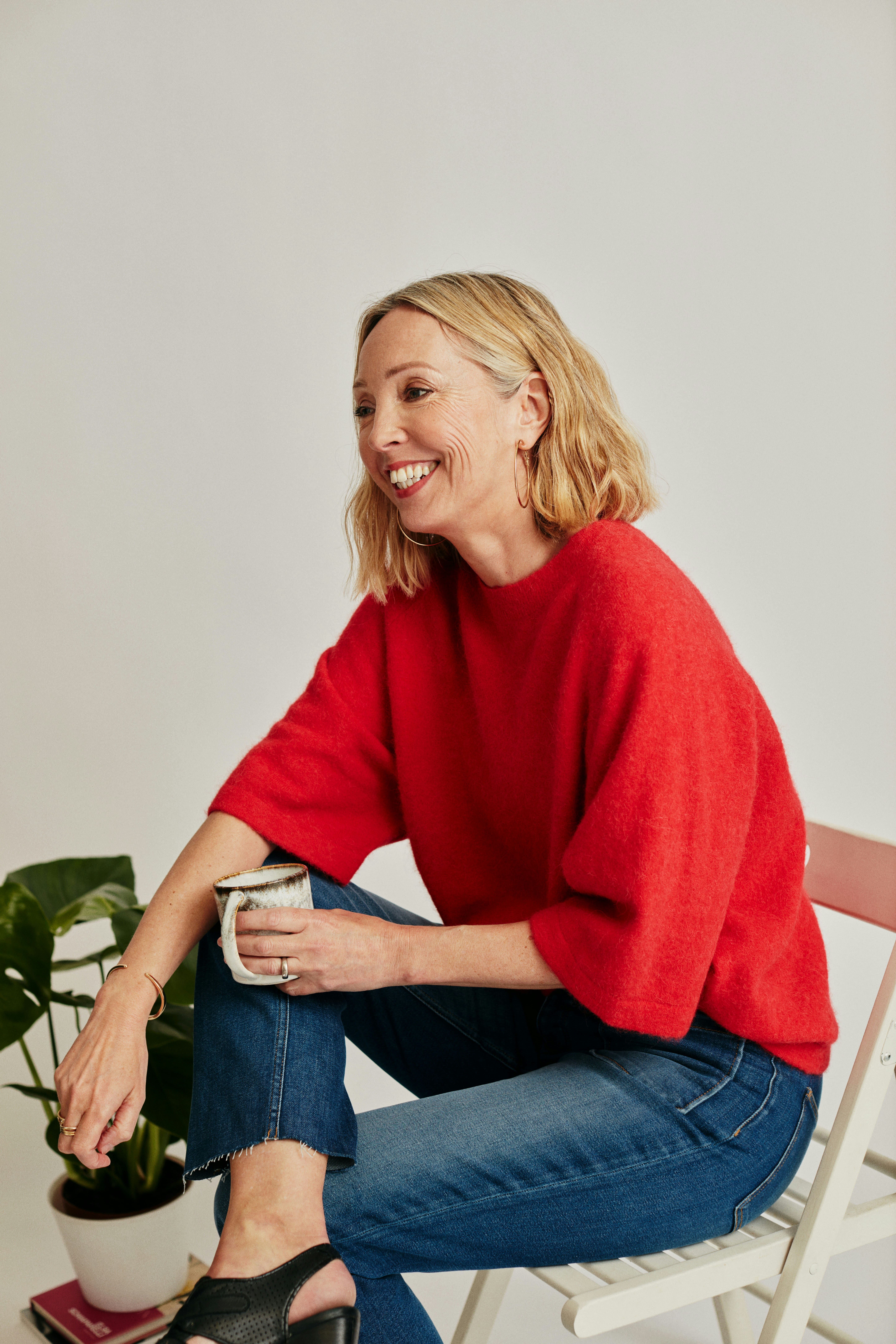 Lady smiling in an office