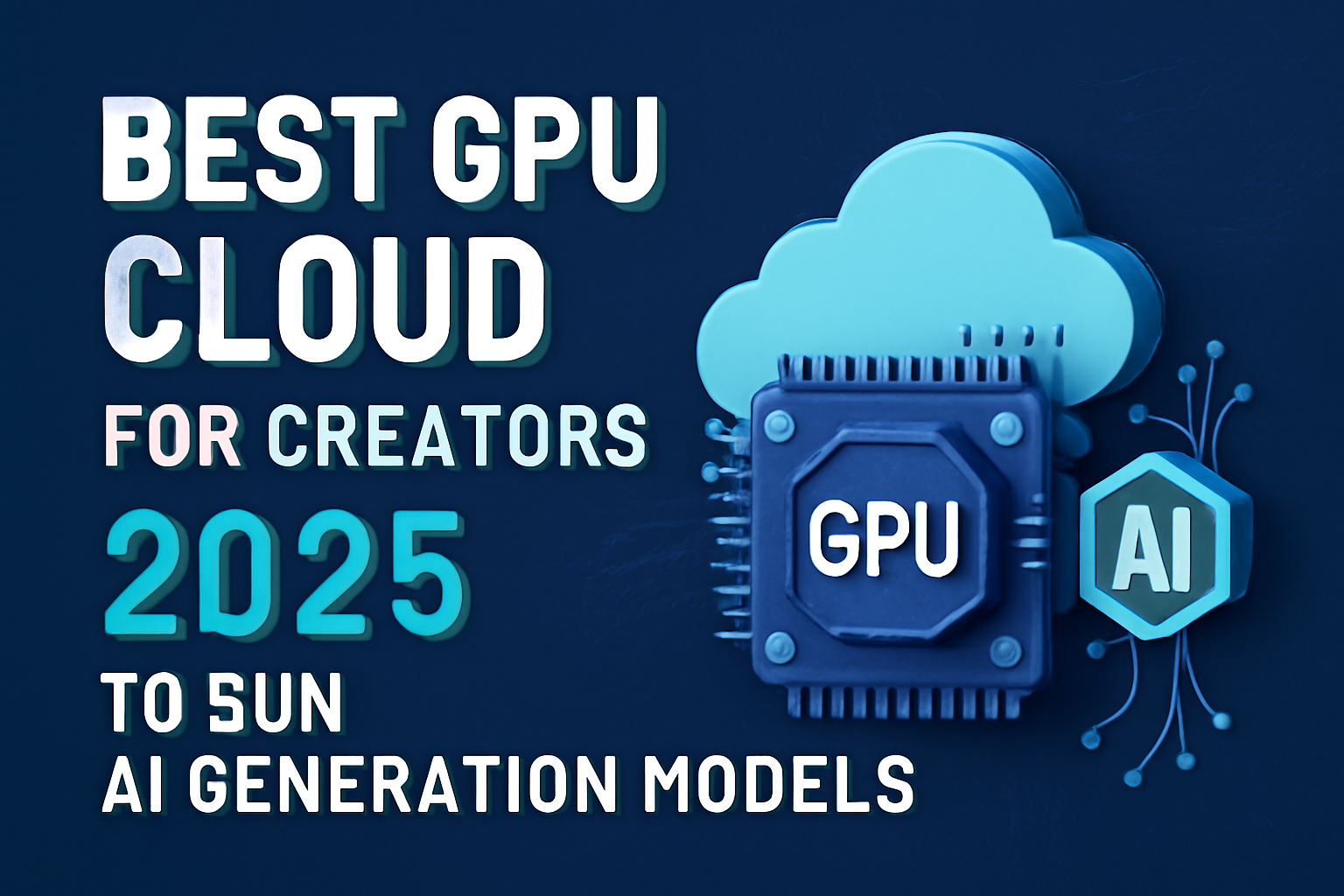 Best GPU Cloud for Creators 2025 to Run AI Generation Models