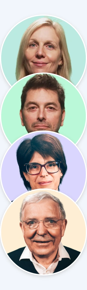 Glänzendes, transparentes, blau-türkis-farbenes 3D-Symbol mit zwei horizontalen Streifen, die von zwei abgerundeten Haken oben und unten eingerahmt sind.