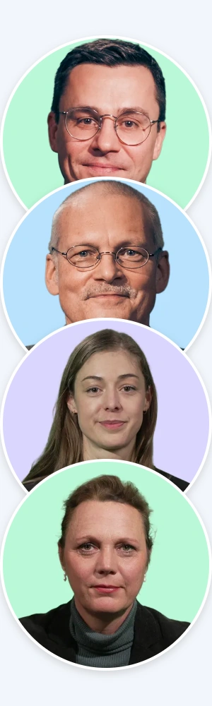 Glänzendes, transparentes, blau-türkis-farbenes 3D-Symbol mit zwei horizontalen Streifen, die von zwei abgerundeten Haken oben und unten eingerahmt sind.