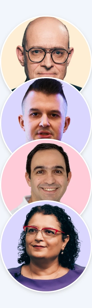 Glänzendes, transparentes, blau-türkis-farbenes 3D-Symbol mit zwei horizontalen Streifen, die von zwei abgerundeten Haken oben und unten eingerahmt sind.