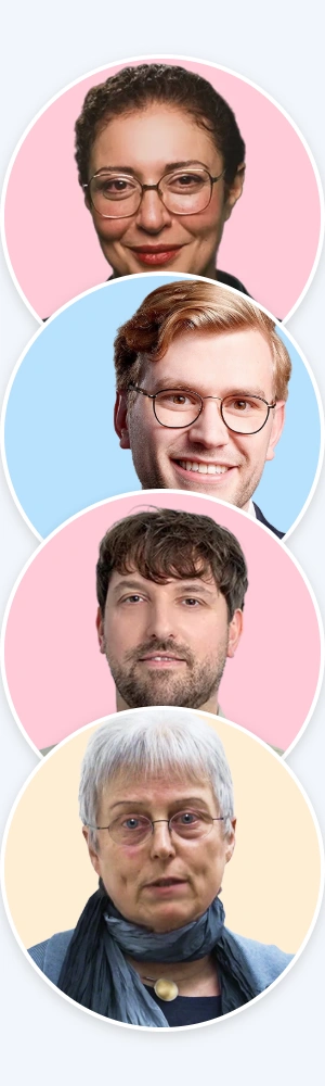 Glänzendes, transparentes, blau-türkis-farbenes 3D-Symbol mit zwei horizontalen Streifen, die von zwei abgerundeten Haken oben und unten eingerahmt sind.