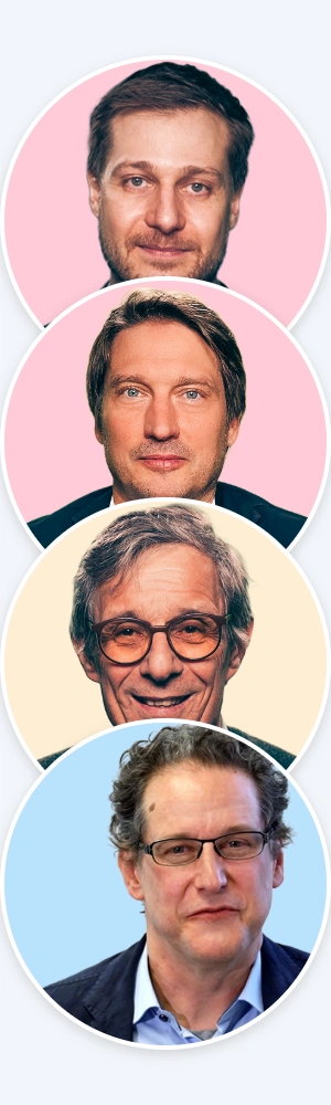 Glänzendes, transparentes, blau-türkis-farbenes 3D-Symbol mit zwei horizontalen Streifen, die von zwei abgerundeten Haken oben und unten eingerahmt sind.