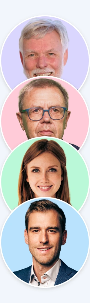 Glänzendes, transparentes, blau-türkis-farbenes 3D-Symbol mit zwei horizontalen Streifen, die von zwei abgerundeten Haken oben und unten eingerahmt sind.