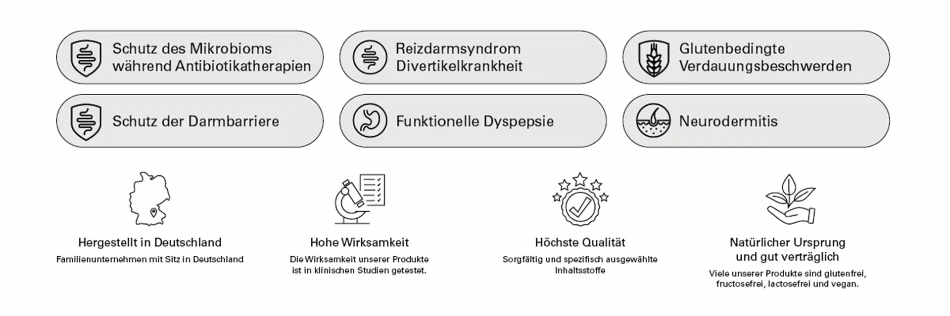 Grafische Darstellung Therapiefelder Innovall