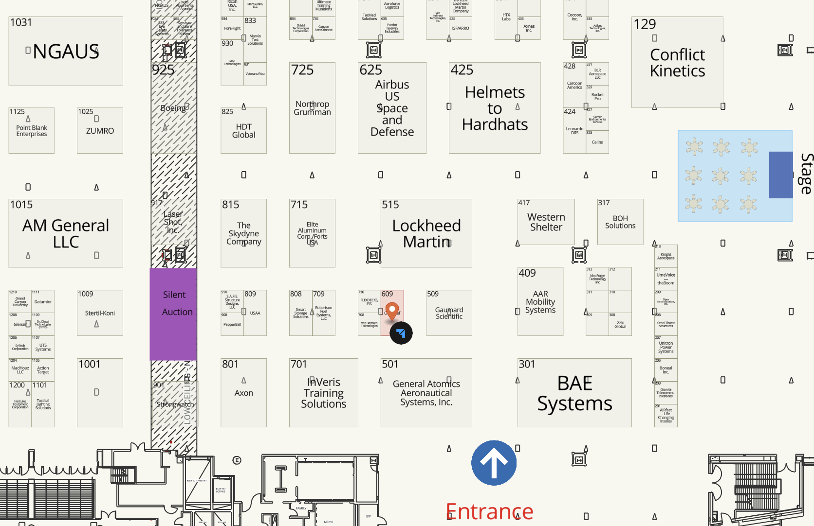 NGAUS 2025 Exhibit Hall Floor Plan