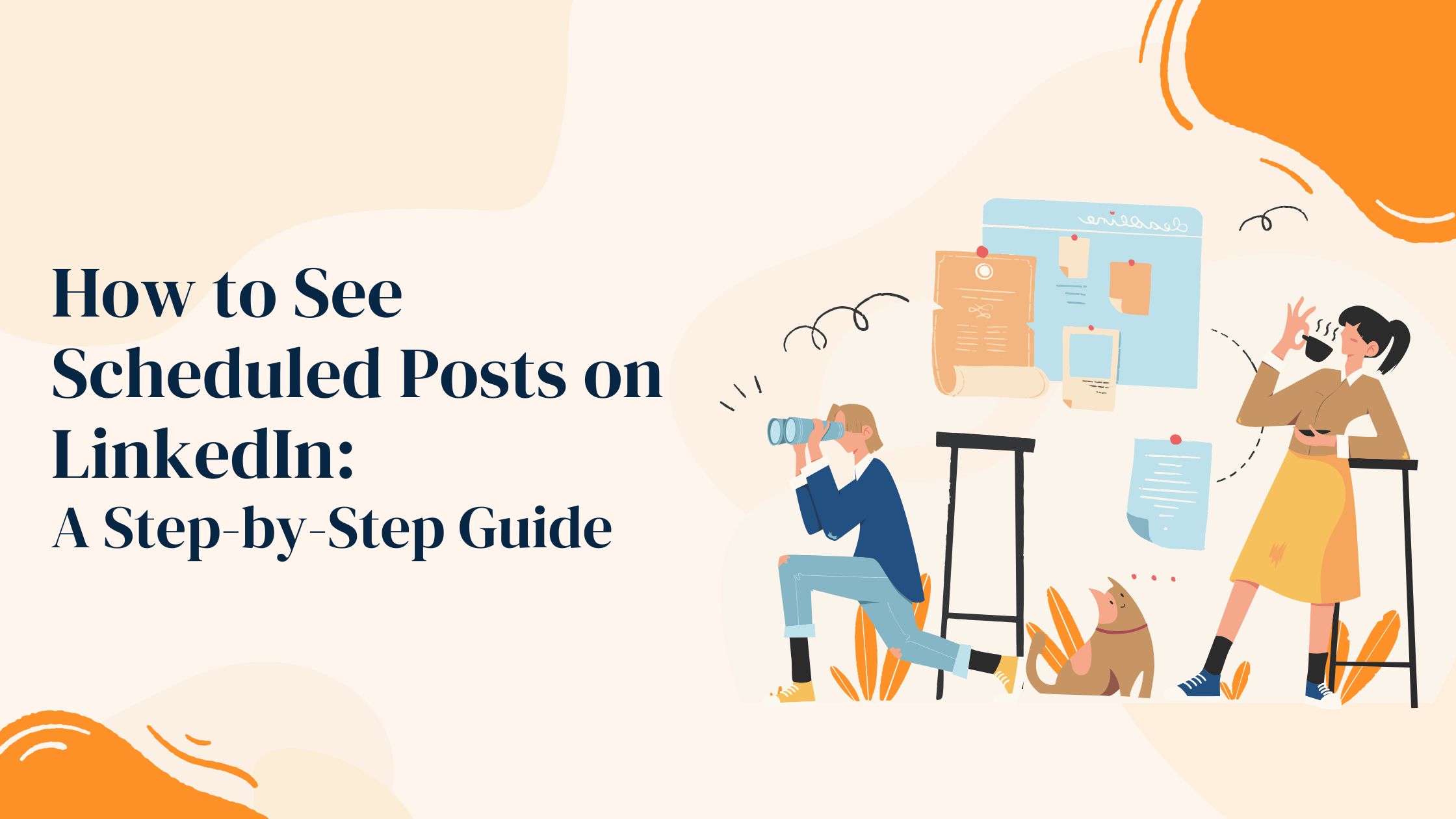 How to see scheduled posts on Linkedin