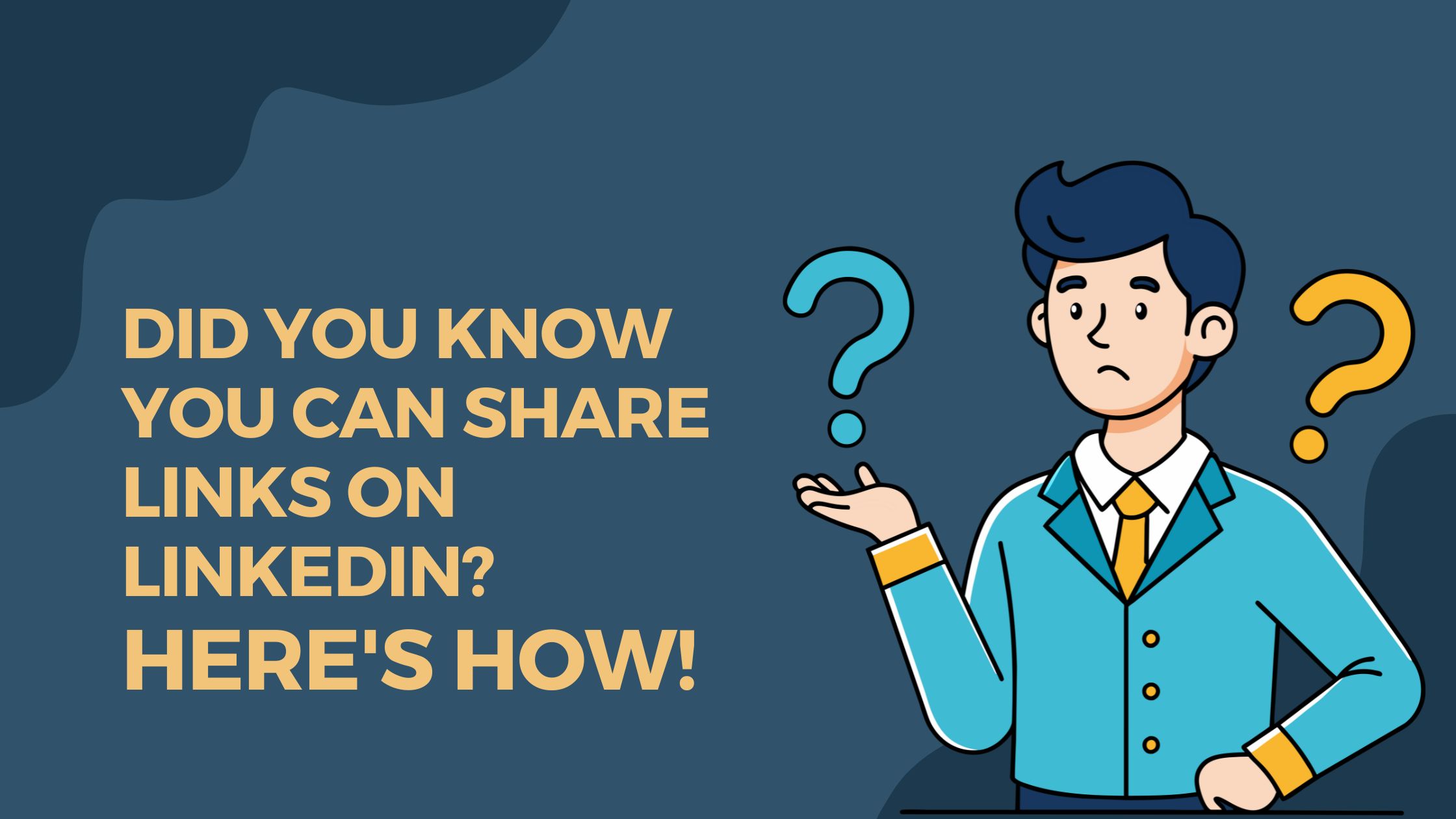 Did you Know You can Share Links on Linkedin