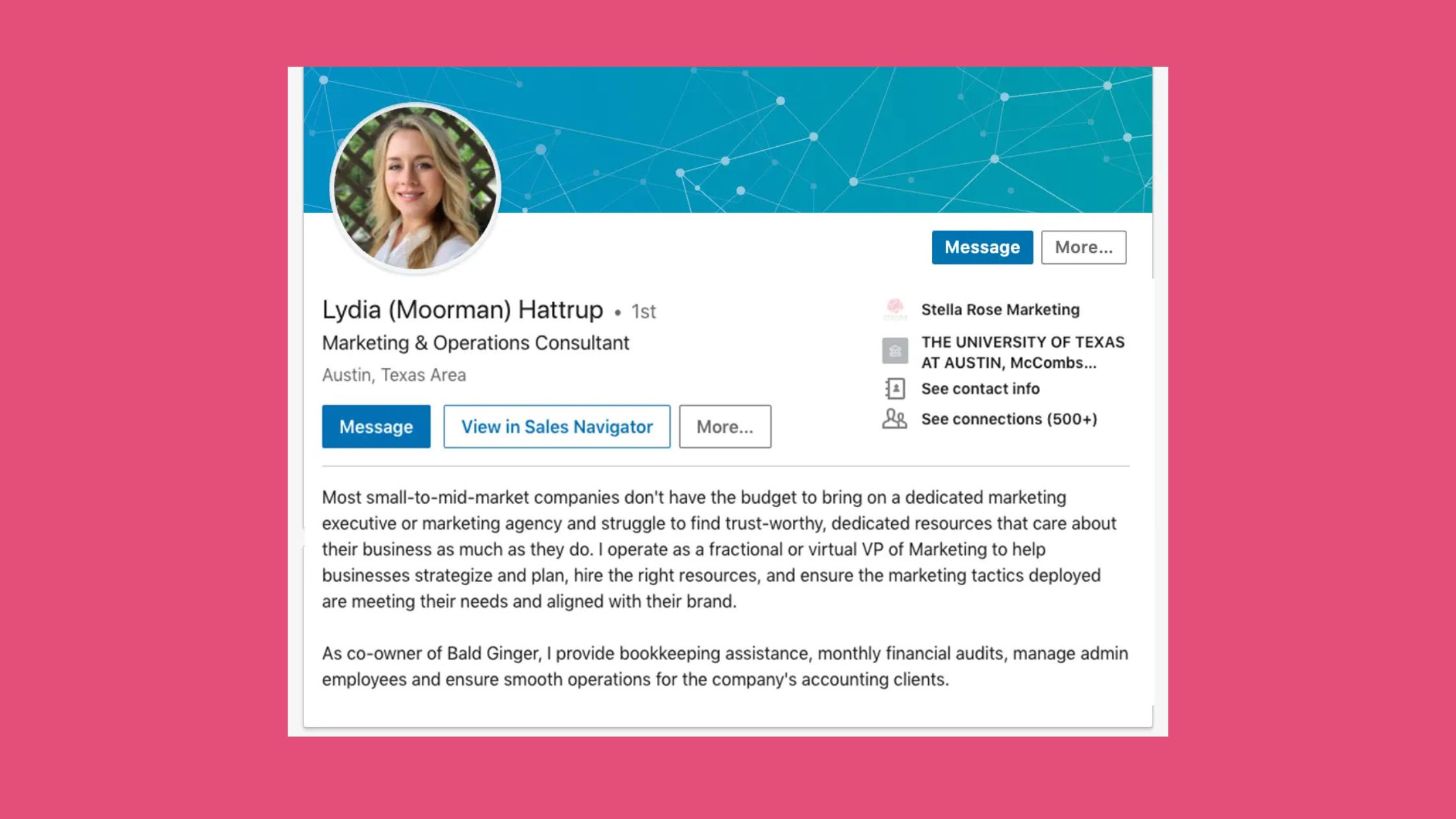Digital Marketing Profile Summary