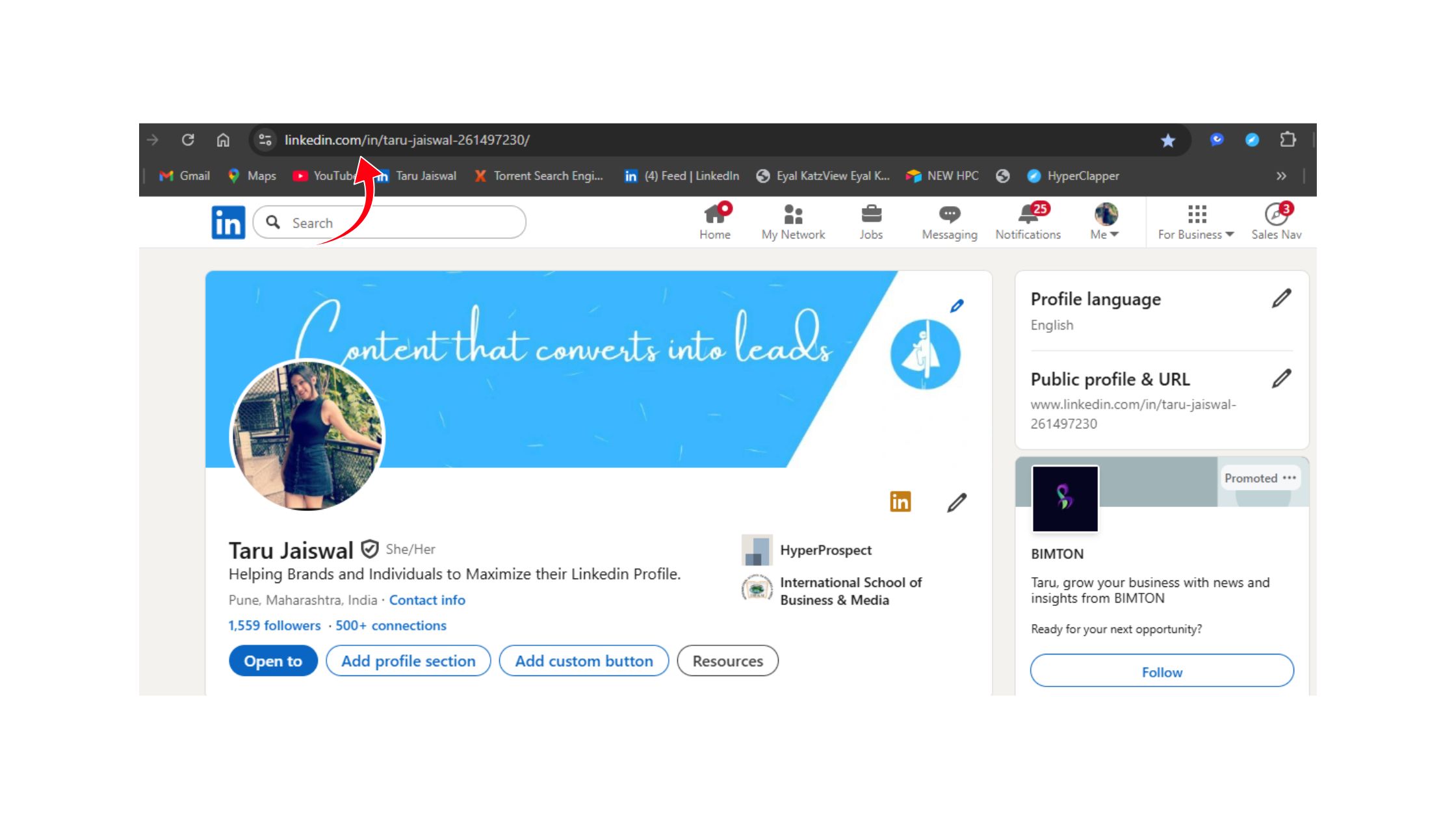 Linkedin Profile Link