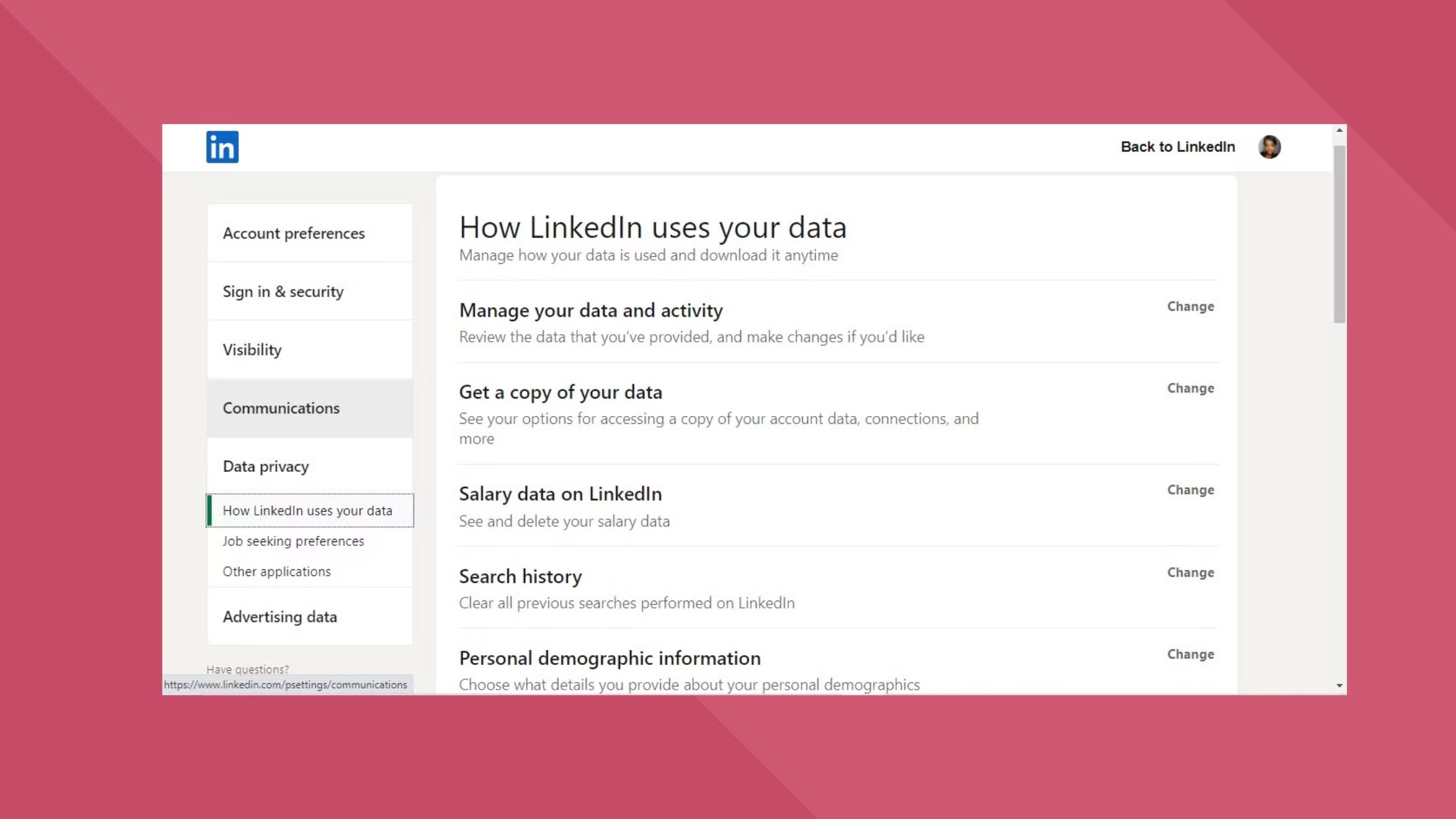 Linkedin Privacy Settings