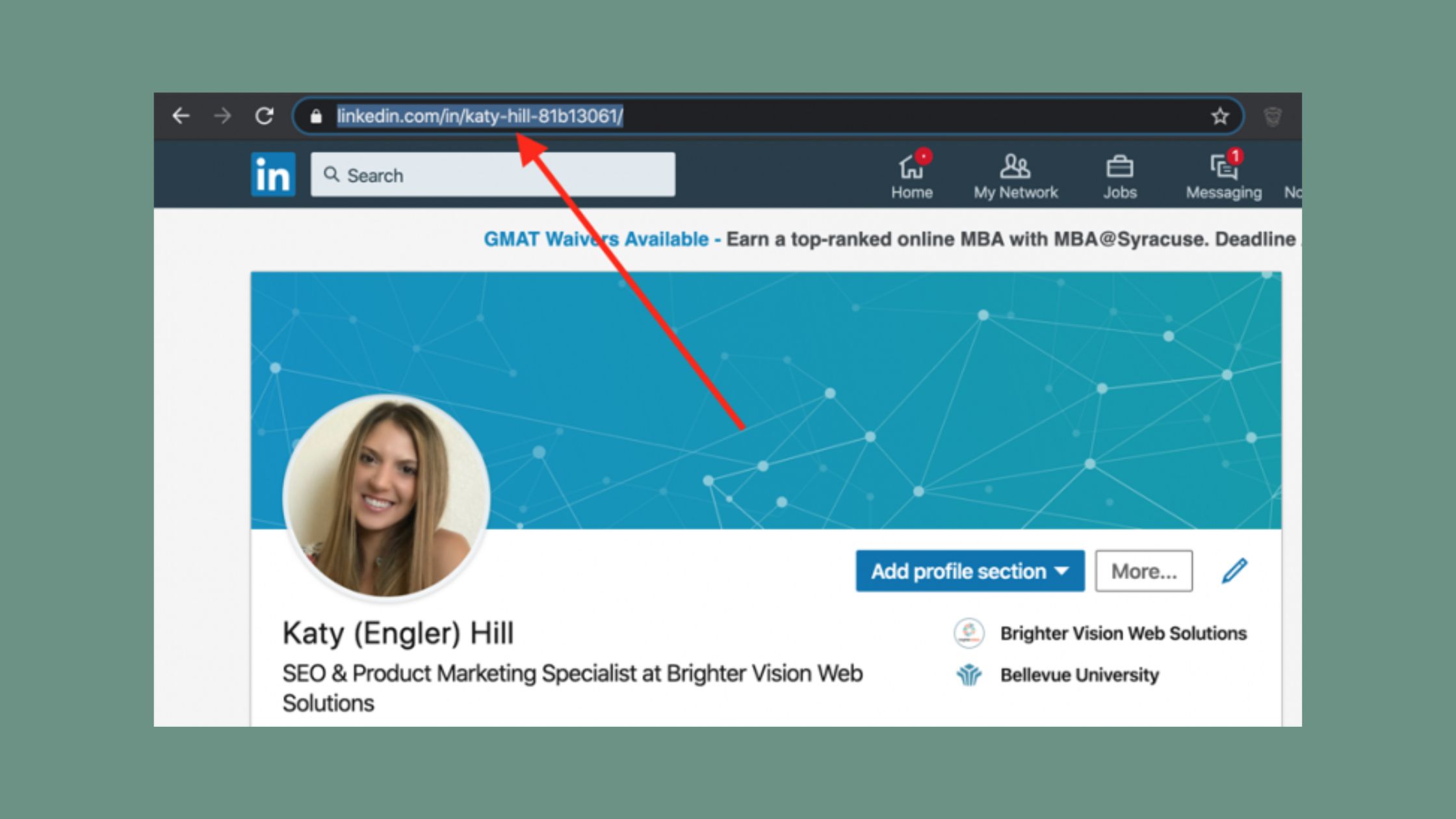 How to find Linkedin Profile URL