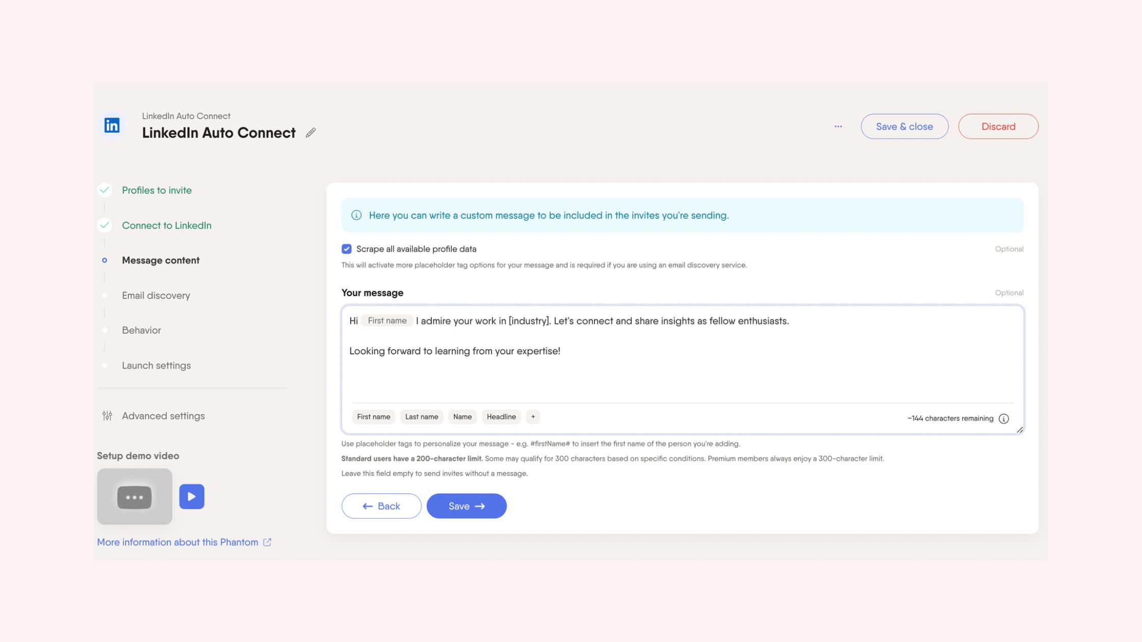 Linkedin Auto Connect Tool