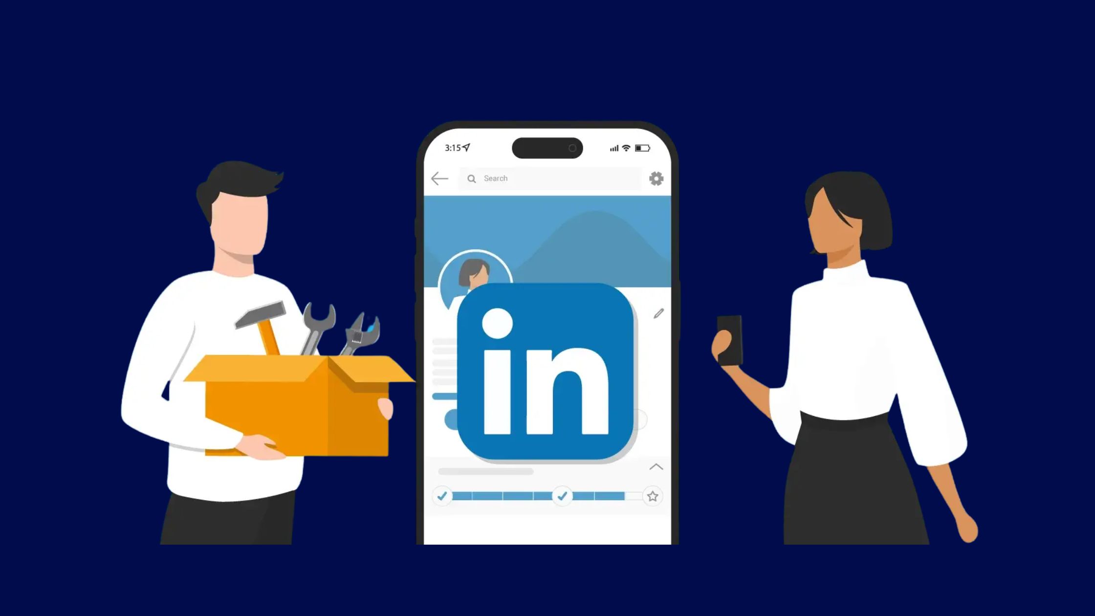 Browsing on Linkedin