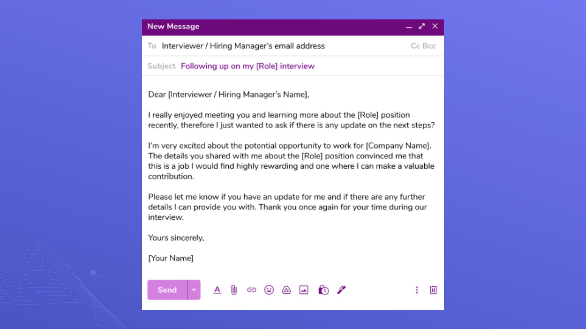 Follow Up Emails after an Interview