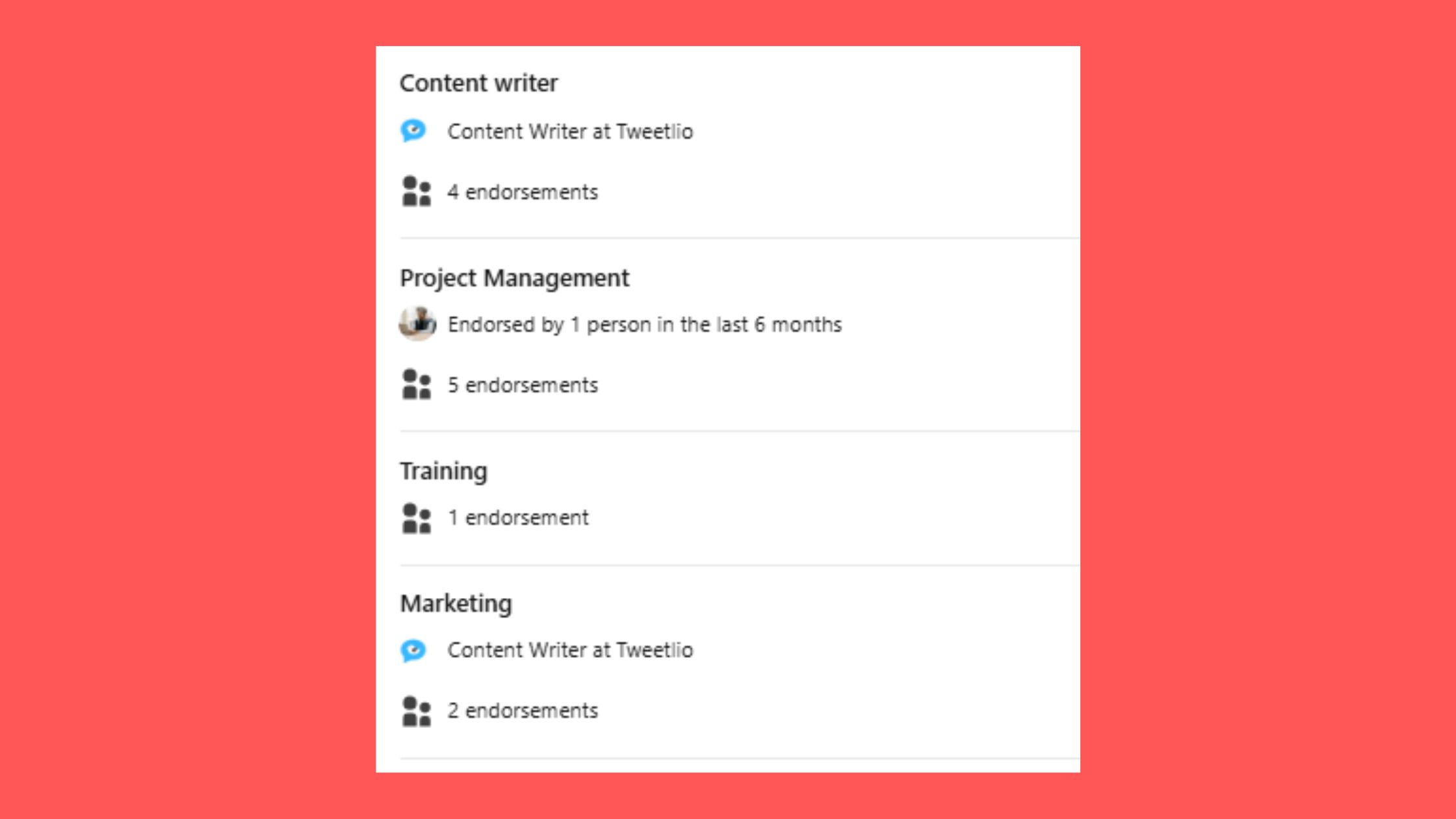 Linkedin Recommendations and Endorsements