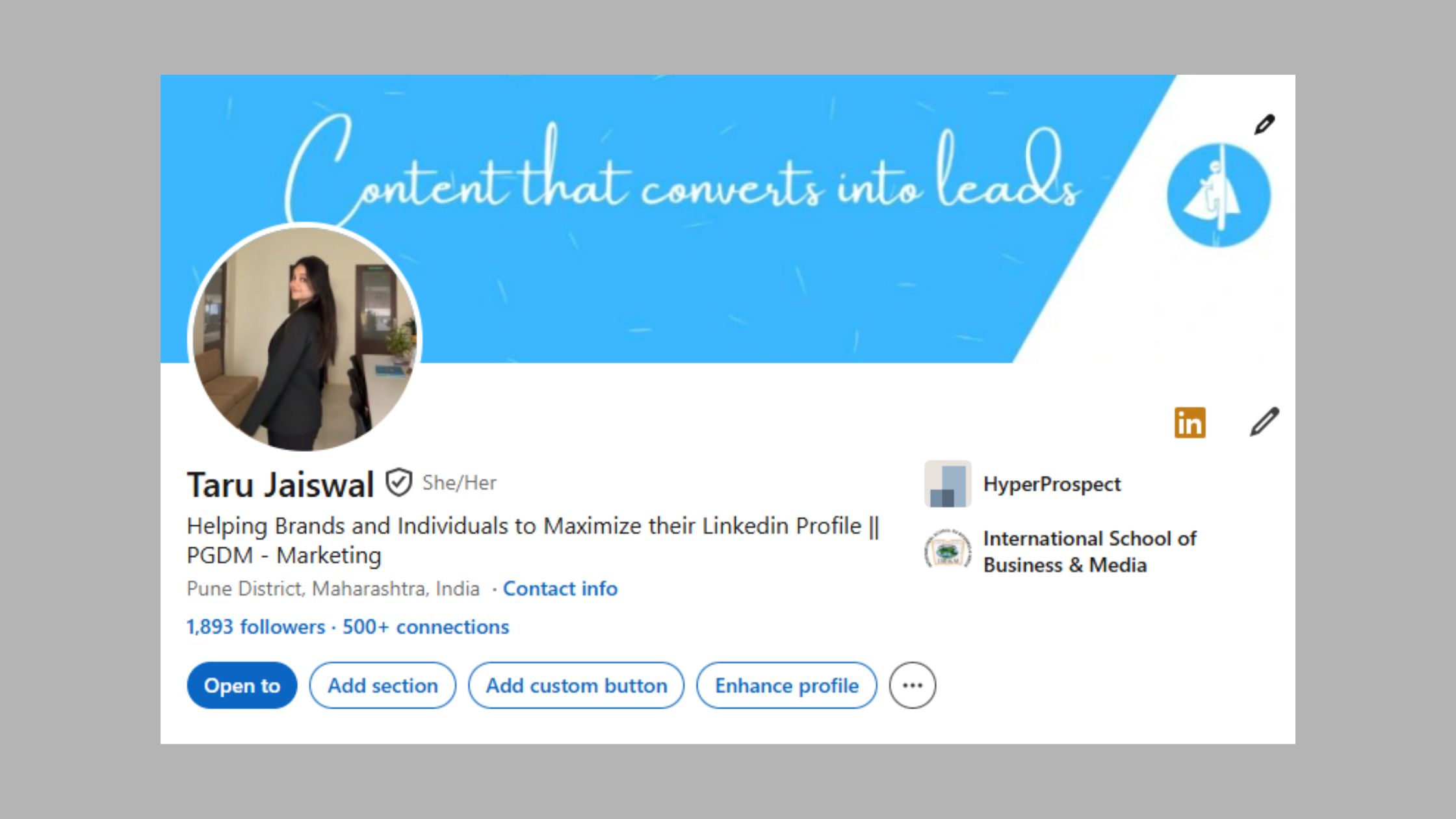 Linkedin Profile Preview