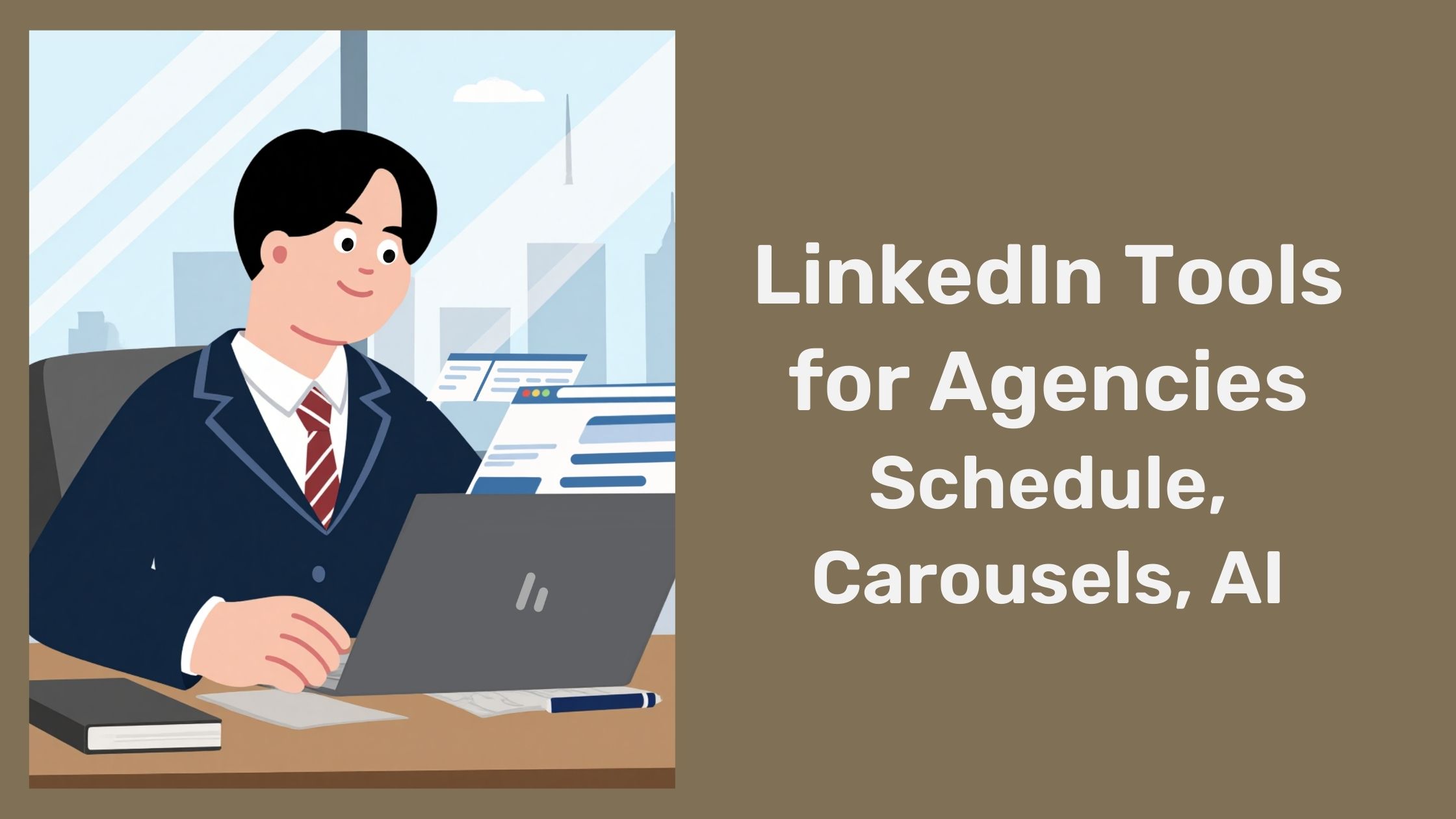 Linkedin Tools for Agencies Schedule, Carousels, AI