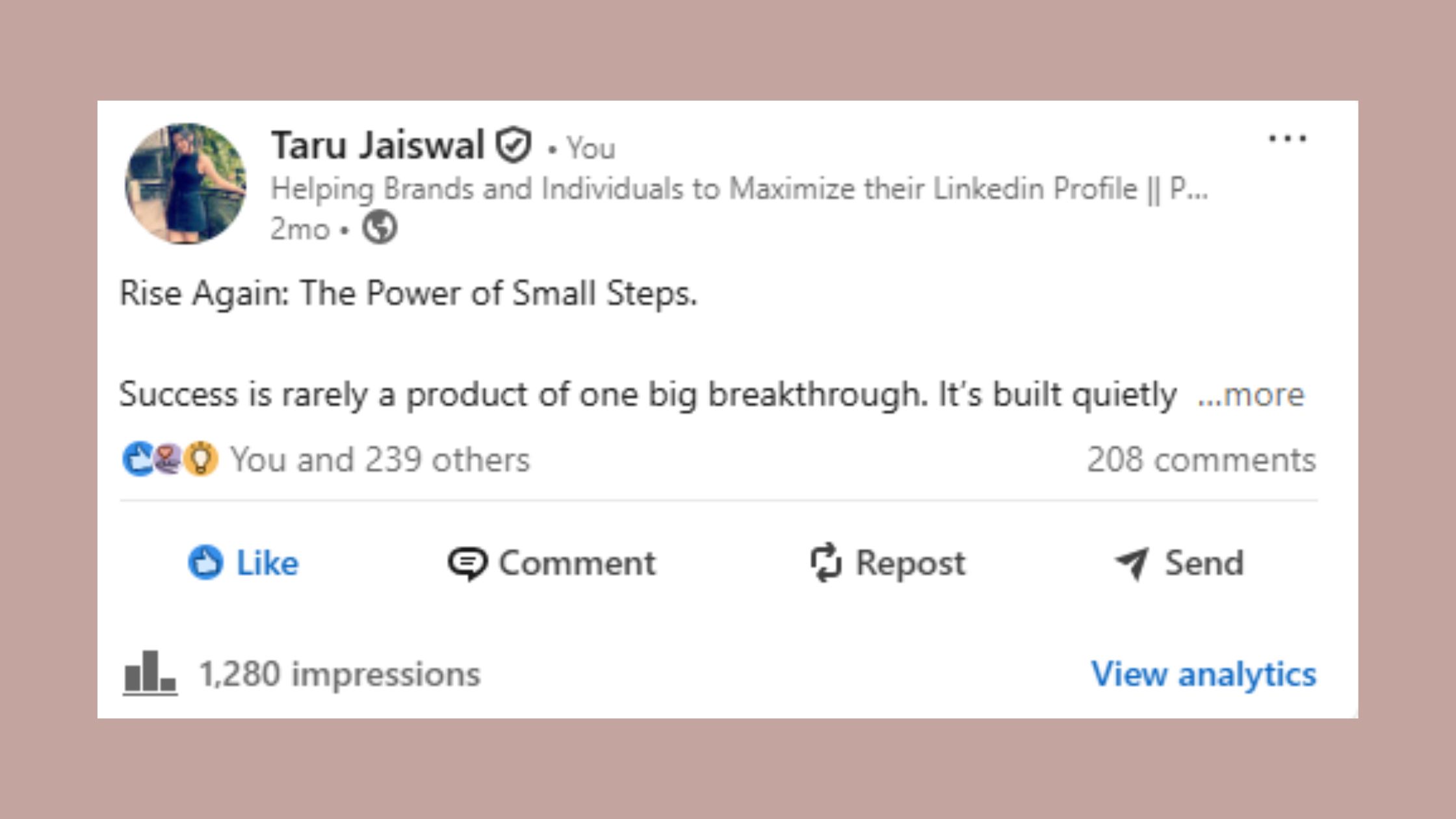 Valuable Content on Linkedin