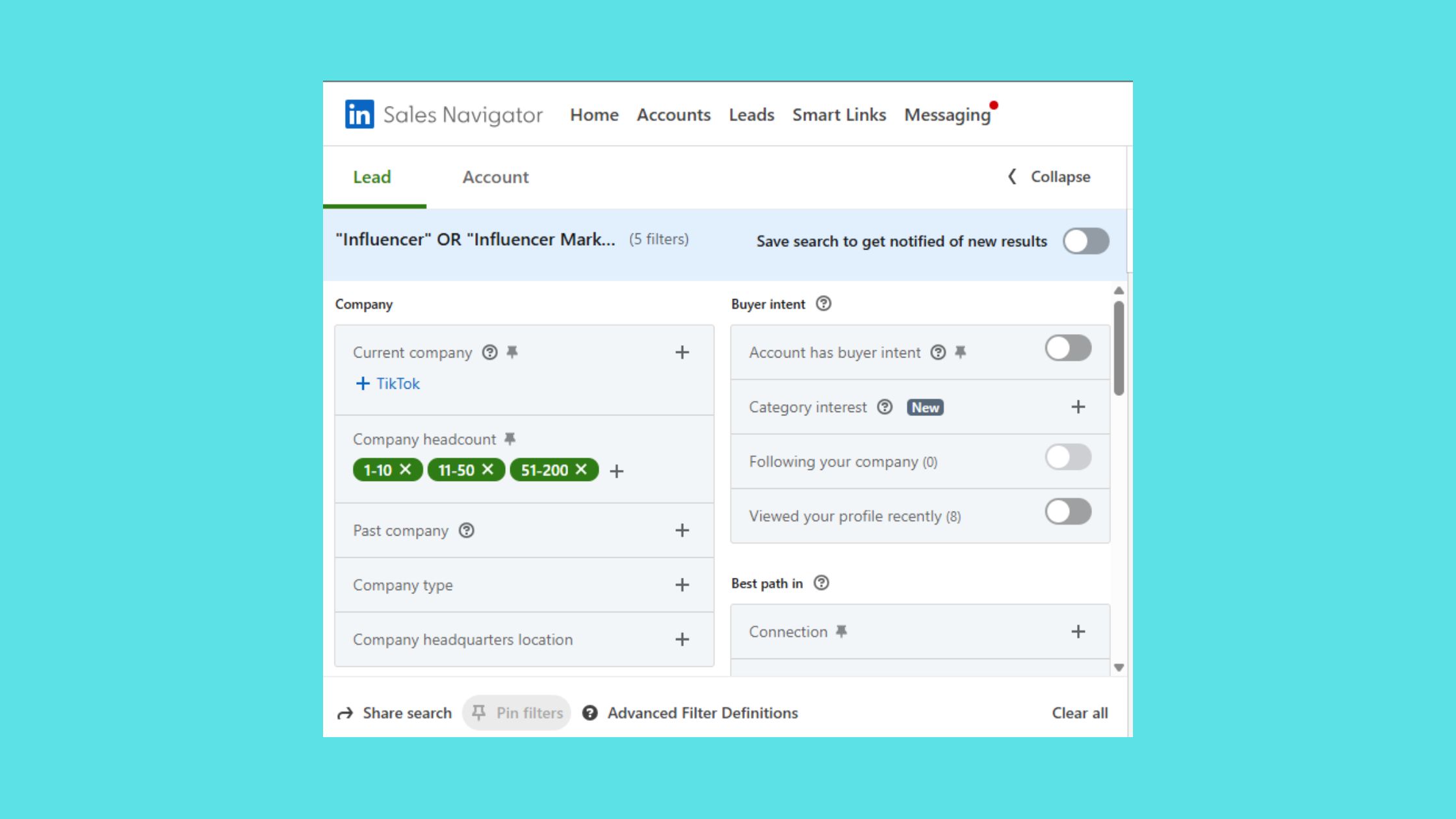 Linkedin Advance Search