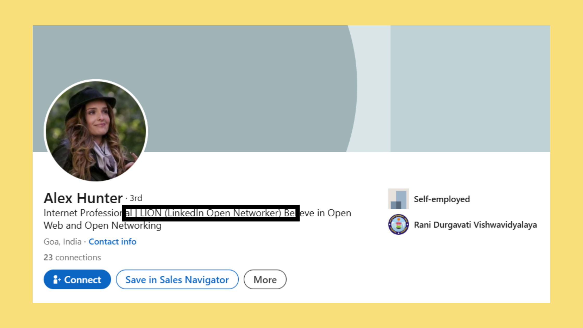 LinkedIn open network 