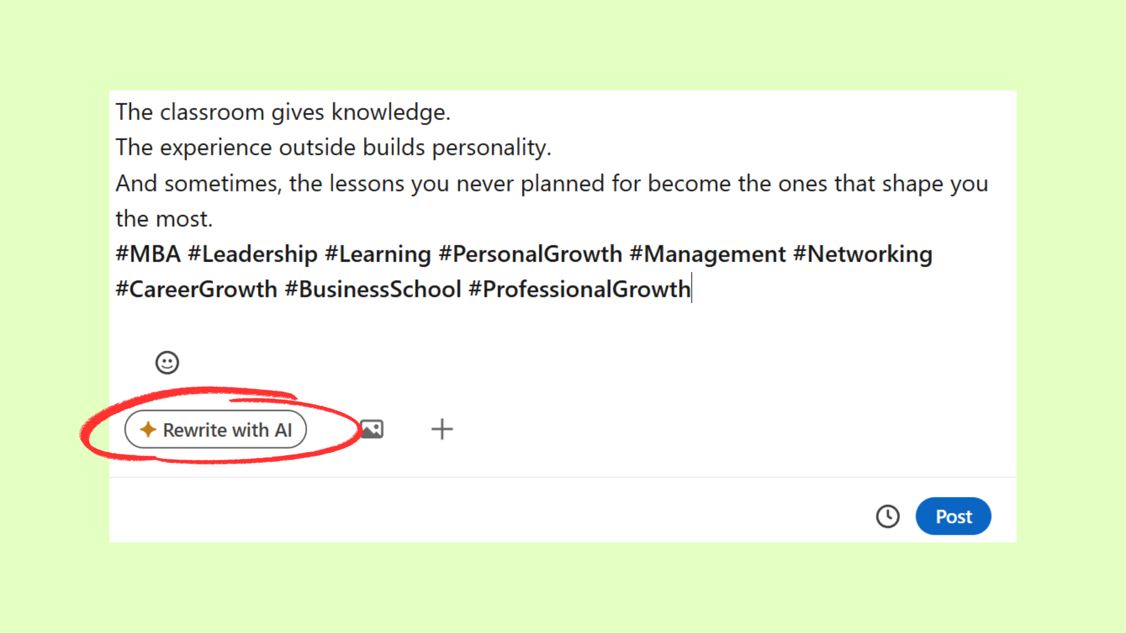 LinkedIn Content production with AI 