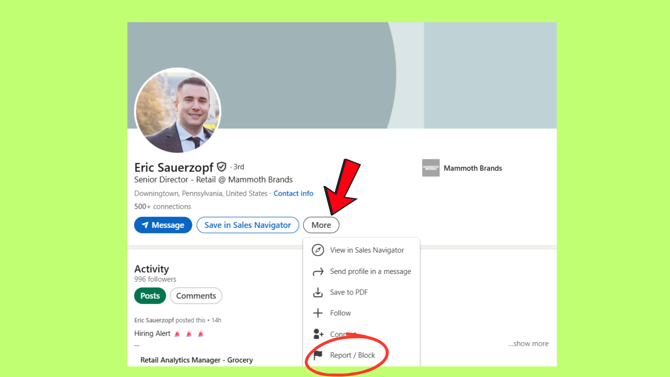 Step-by-Step Guide to block on linkedin