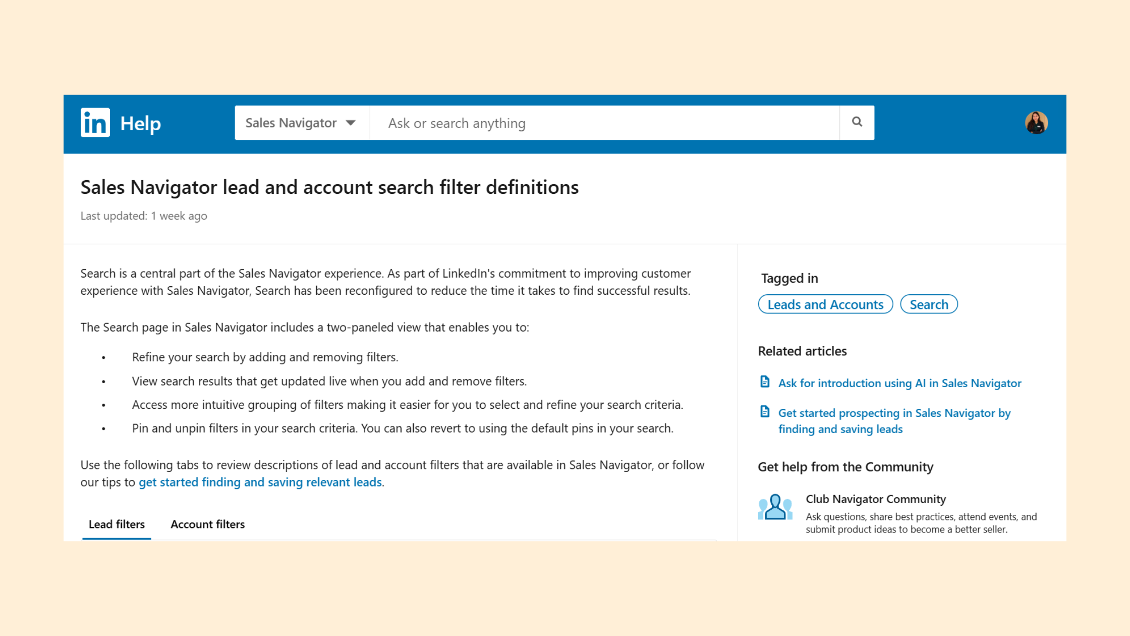 LinkedIn Advanced Search Tips