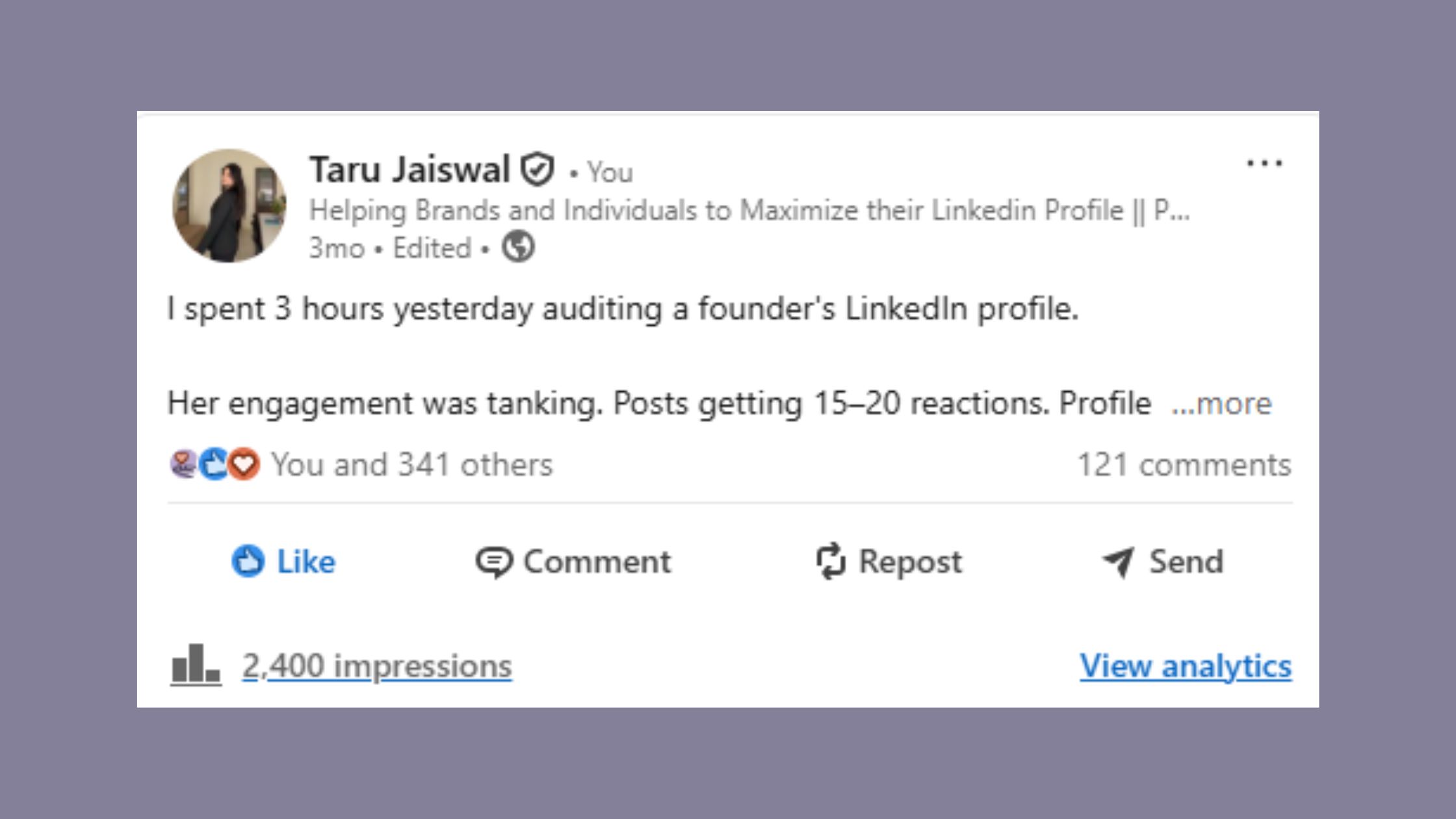 Viral LinkedIn Post